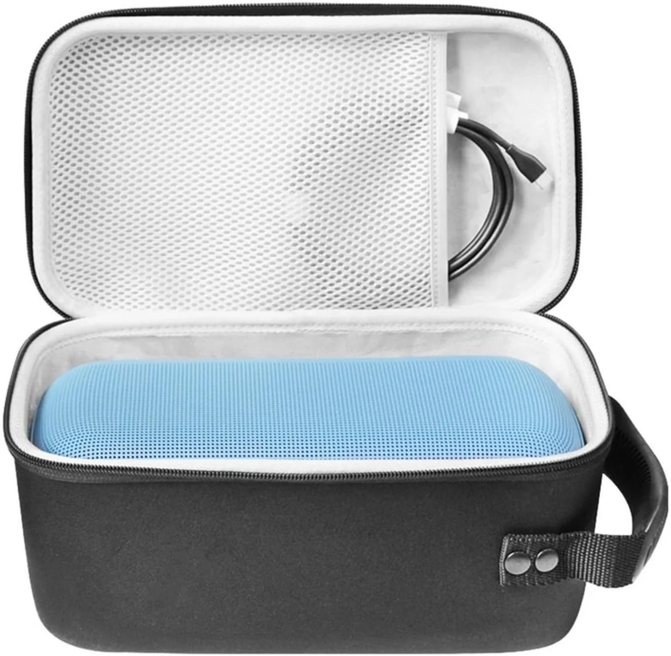 کیف حمل سخت SKEIDO، کیف نگهداری ضد ضربه، جعبه نگهداری سخت ضد گرد و غبار با جیب توری برای بلندگوی قابل حمل Bose SoundLink Max