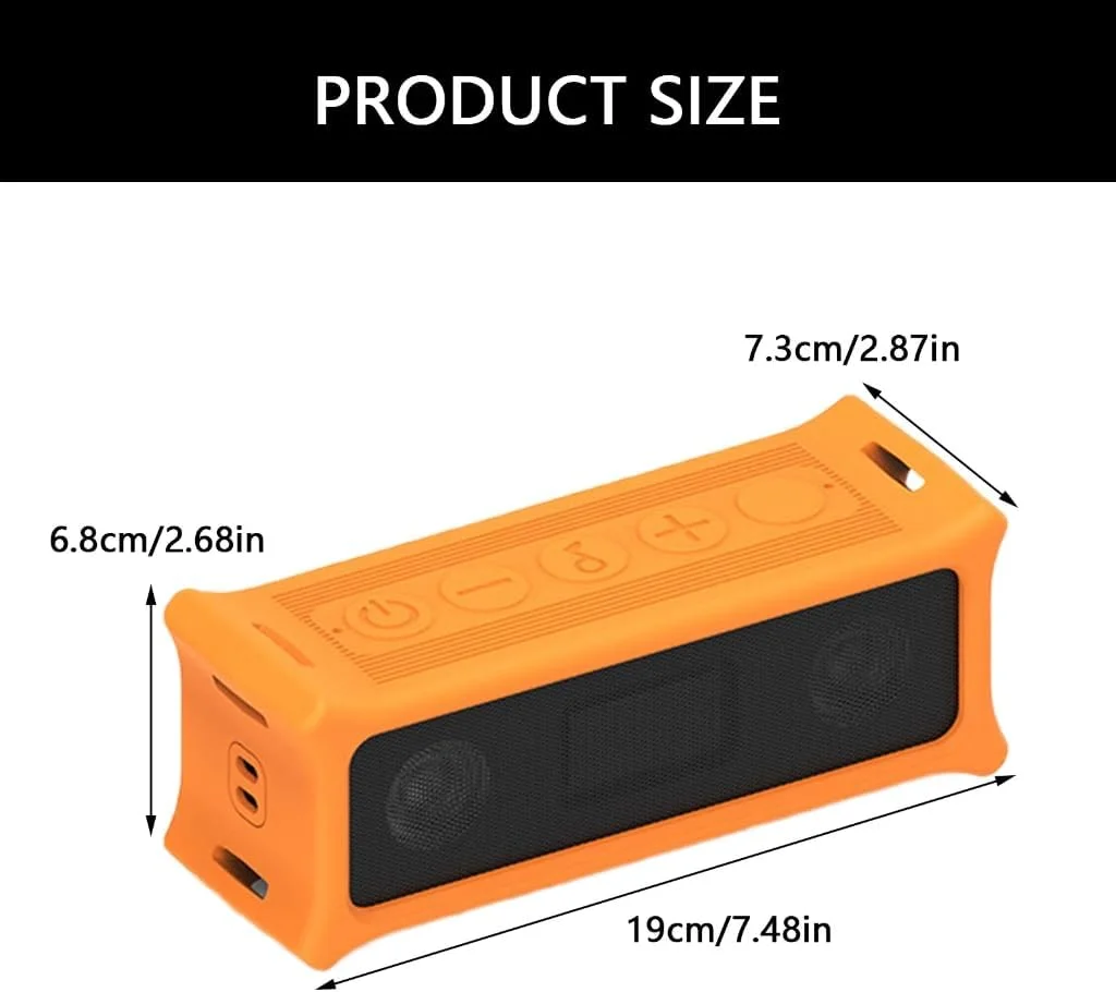 محافظ سیلیکونی ضد لغزش بلندگو با طراحی سبک و محافظت در برابر ضربه برای نگهدارنده بلندگوهای قابل حمل