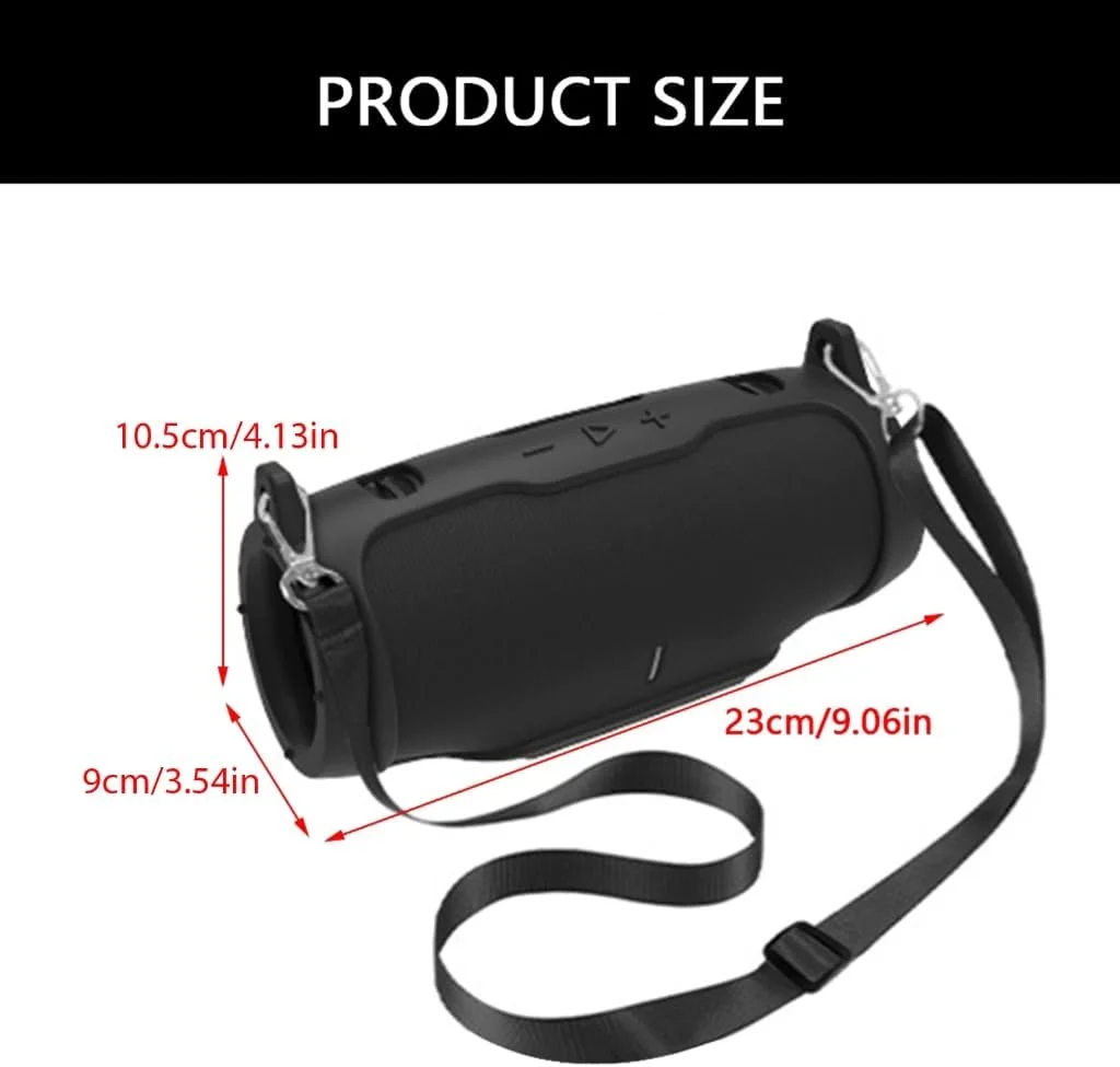 محافظ سیلیکونی بلندگو مدل 6 با بند شانه و محافظ ضد ضربه بلندگو