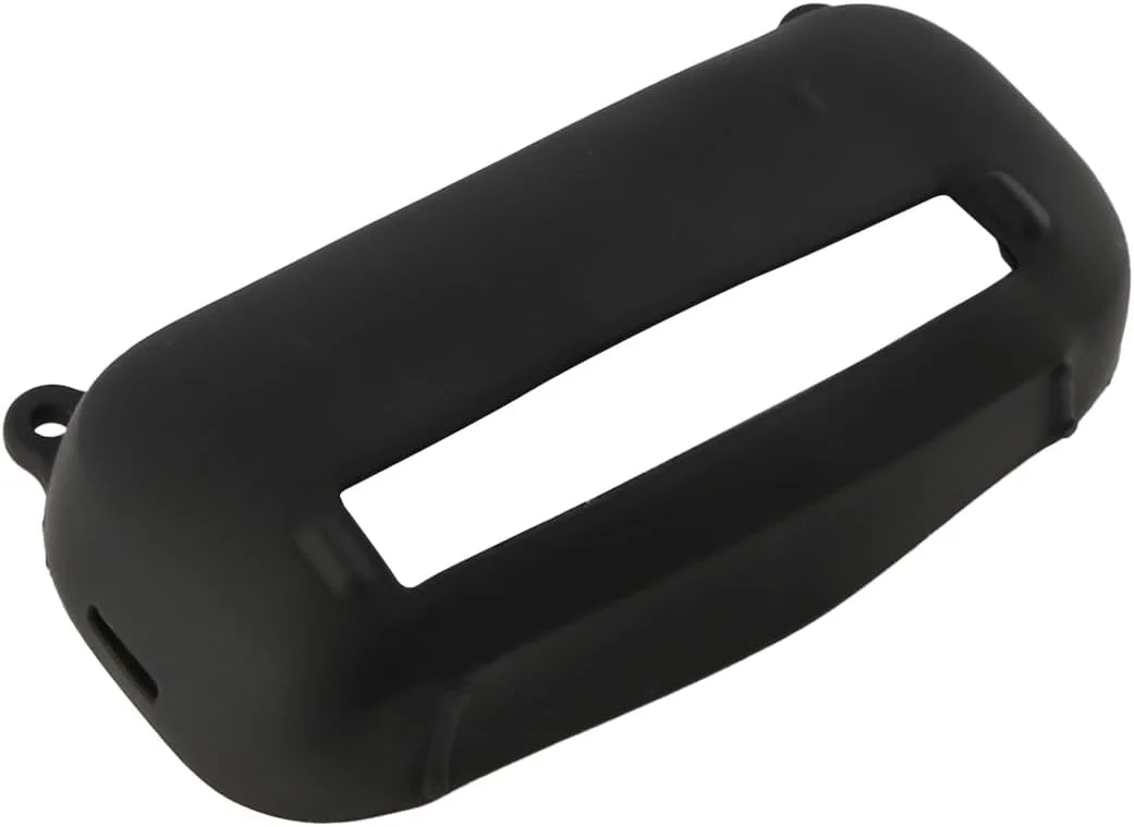 کاور محافظ سیلیکونی اسپیکر Sarini، سازگار، ضد آب، نرم، جایگزین پوسته، کیف حمل مسافرتی اسپیکر با بند شانه ای، نیمه پوششی، مشکی