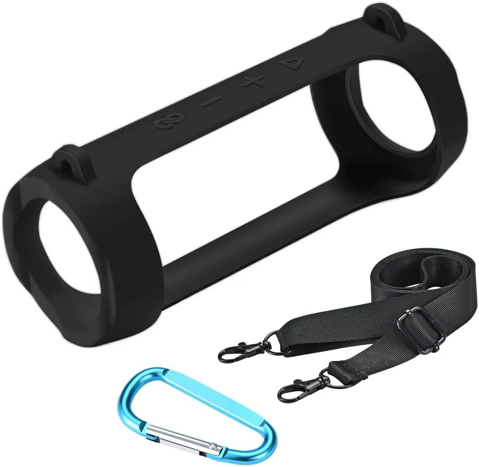 کیف سیلیکونی حمل اسپیکر بلوتوثی قابل حمل JBL Flip 6 مدل Seracle (مشکی)