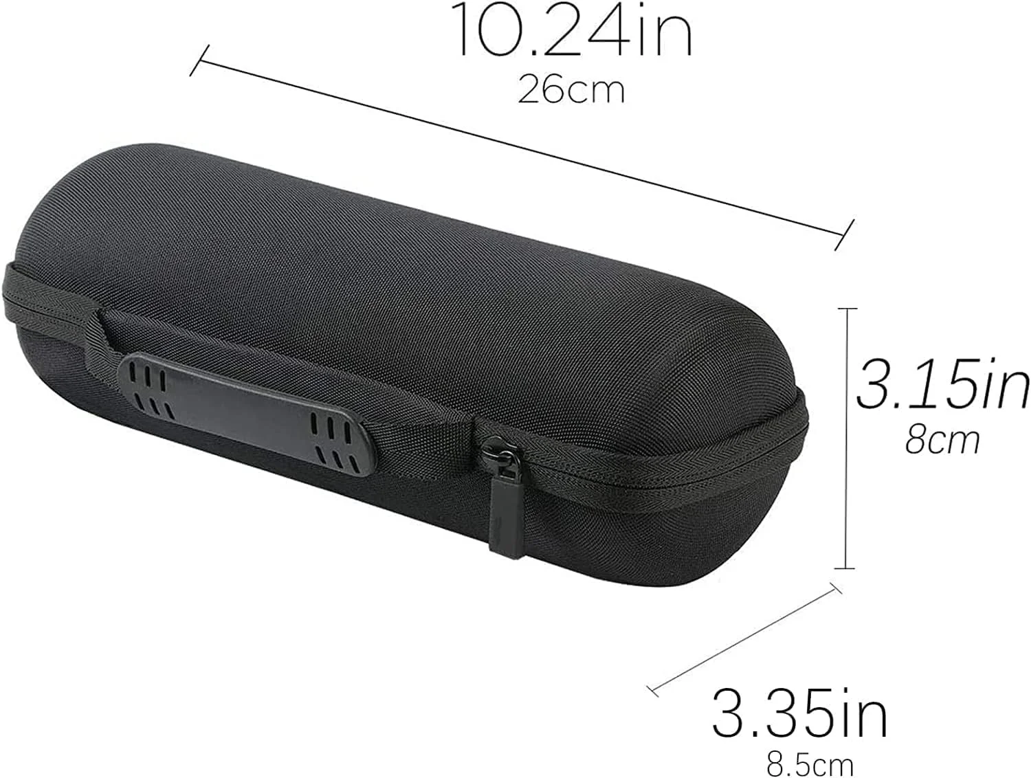 کیف حمل سخت جایگزین برای اسپیکر بلوتوثی قابل حمل ضد آب JBL Flip 6 FLIP 5 (کیف مشکی + داخل مشکی)