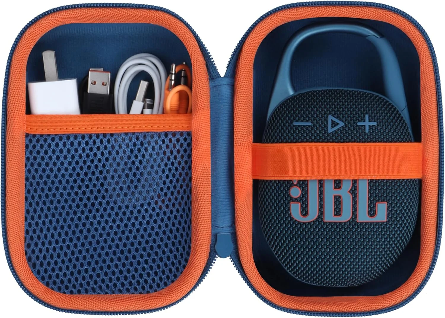 کیف سخت Lebakort سازگار با اسپیکر قابل حمل JBL Clip 5 Clip 4 (کیف آبی)