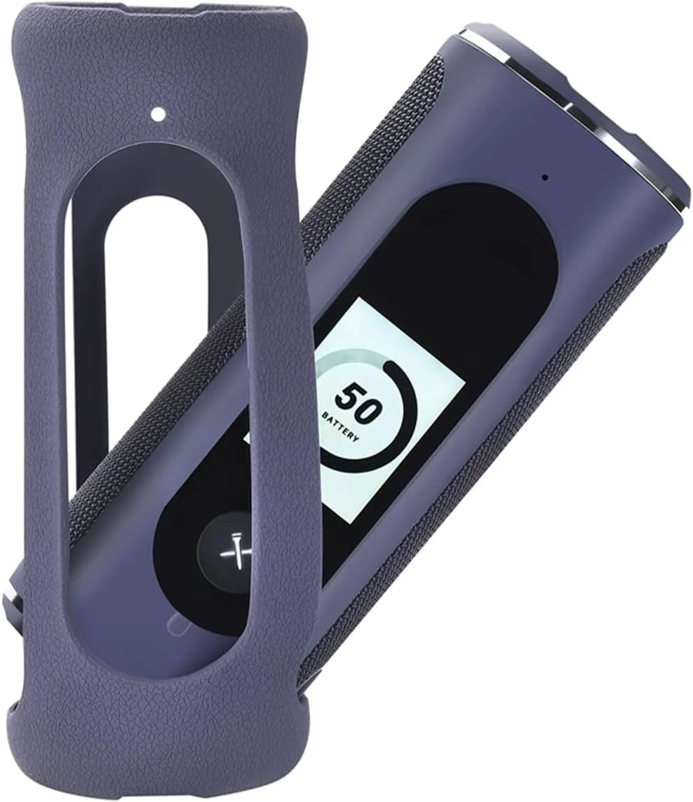 کاور محافظ سیلیکونی OURHZTB سازگار با بلندگوی GPS بلوتوثی بی سیم Blue Tees Golf Player+، لوازم جانبی صوتی، کاور فوق سبک (آبی)