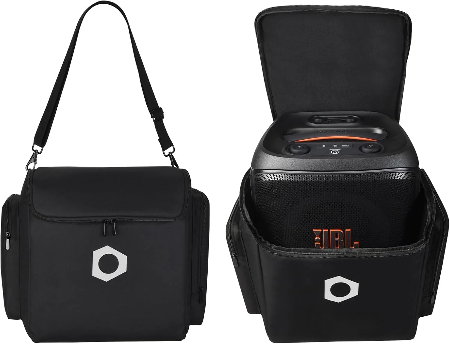 کیف حمل اسپیکر بلوتوثی JBL PartyBox Encore Essential/Essential 2 لایمانی، کیف نگهداری چند منظوره قابل حمل با کیف نگهداری میکروفون