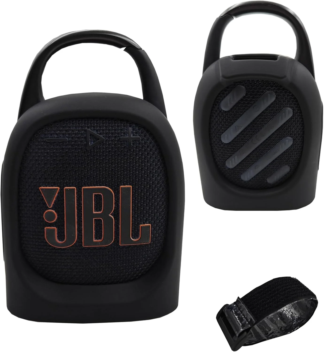 کاور سیلیکونی LeoTube سازگار با اسپیکر بلوتوثی قابل حمل JBL Clip 5، کاور محافظ برای اسپیکر بلوتوثی JBL Clip 5 (فقط کاور) (مشکی)