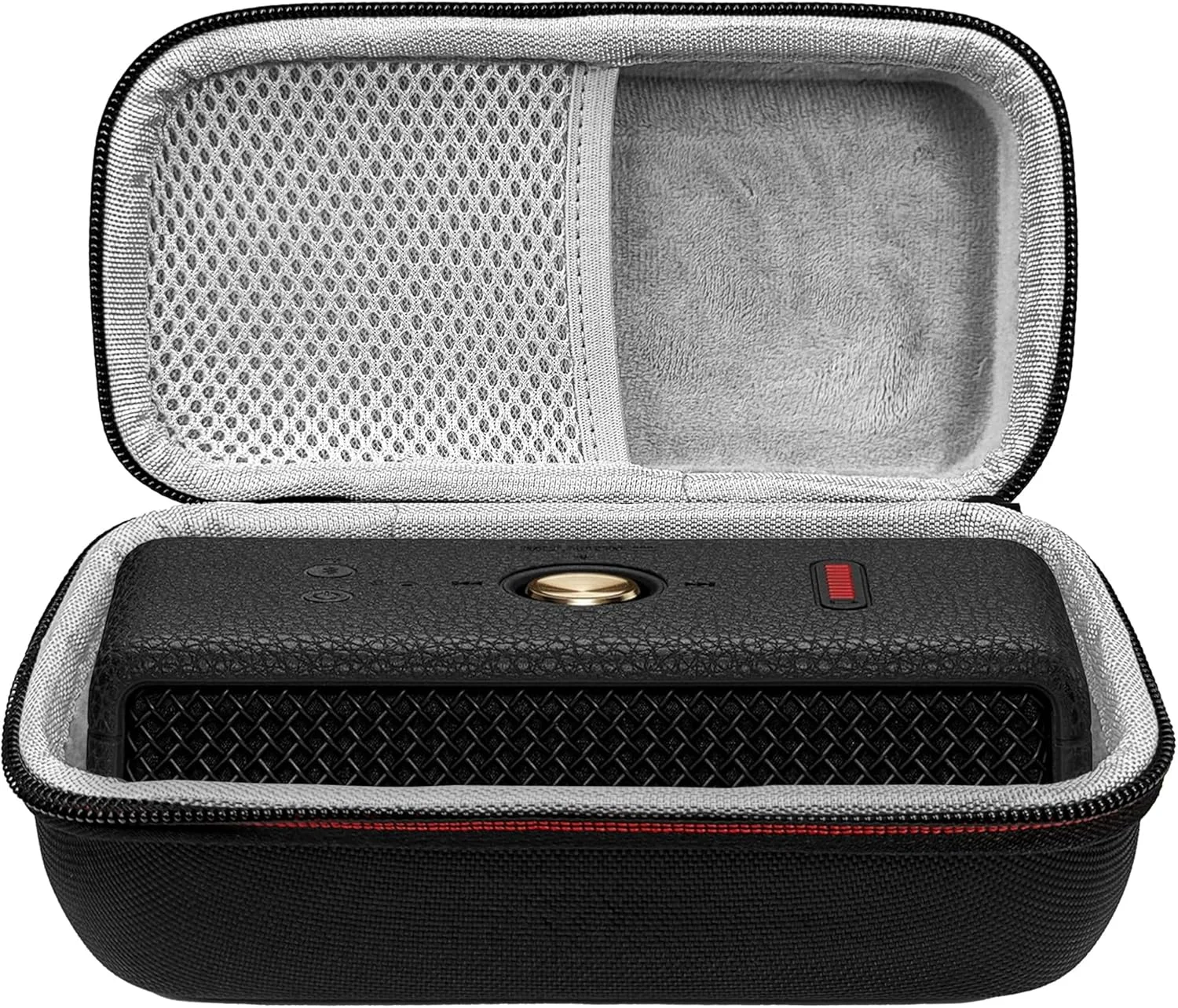 کیف اسپیکر بلوتوث Musiin سازگار با مارشال Emberton 3/2، بدنه سخت با آستر نرم، جیب توری بالایی و زیپ های دوتایی روان، قابل حمل برای مسافرت، استفاده در فضای باز و نگهداری روزمره