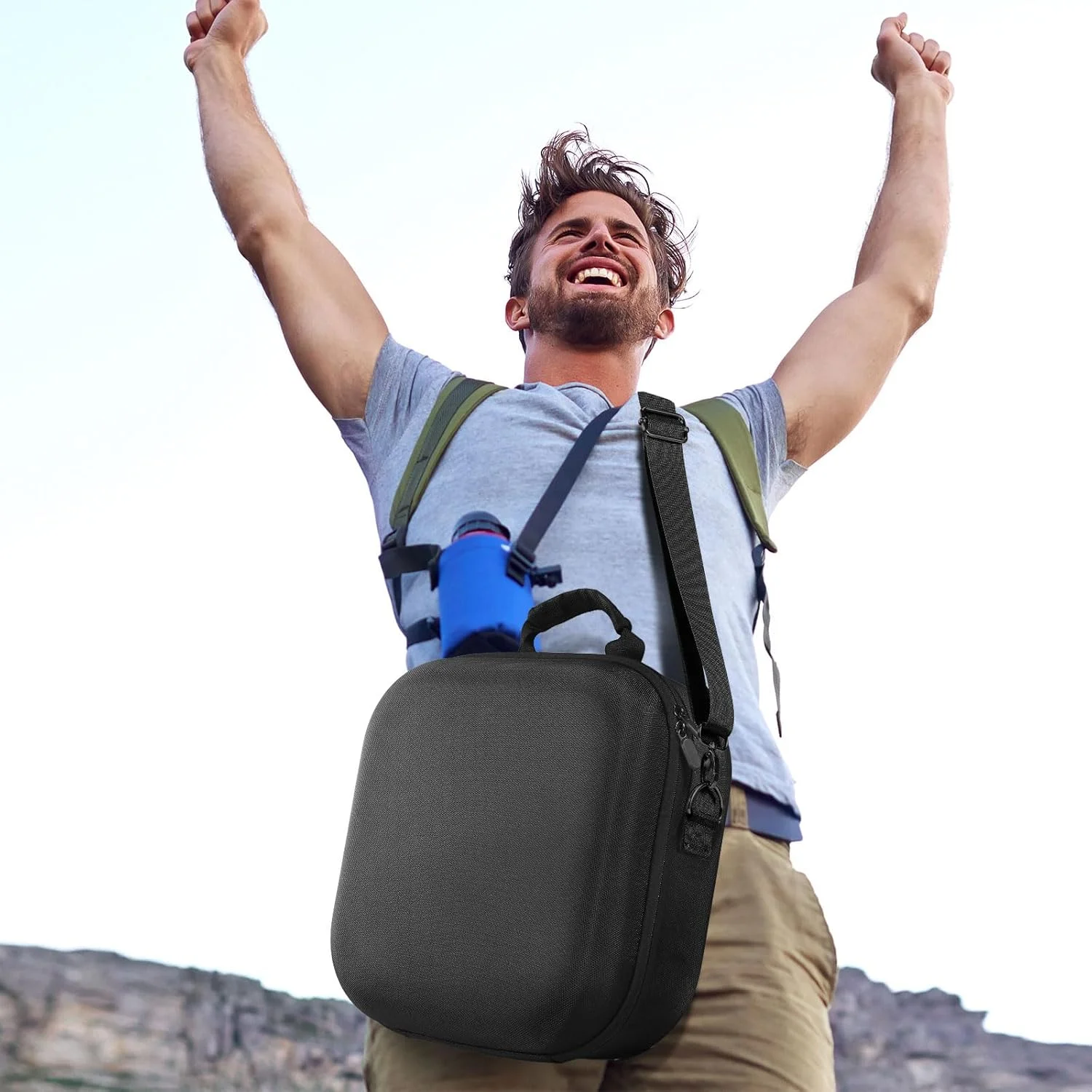 کیف حمل سبک و ضد ضربه برای اسپیکر Onyx Studio 9، جعبه نگهداری با دسته آسان و محافظ ضد خش