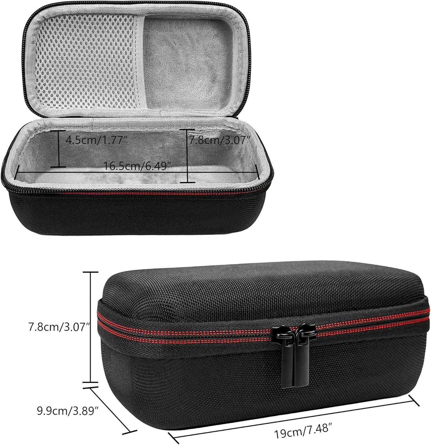 کیف اسپیکر بلوتوث Musiin سازگار با مارشال Emberton 3/2، بدنه سخت با آستر نرم، جیب توری بالایی و زیپ های دوتایی روان، قابل حمل برای مسافرت، استفاده در فضای باز و نگهداری روزمره