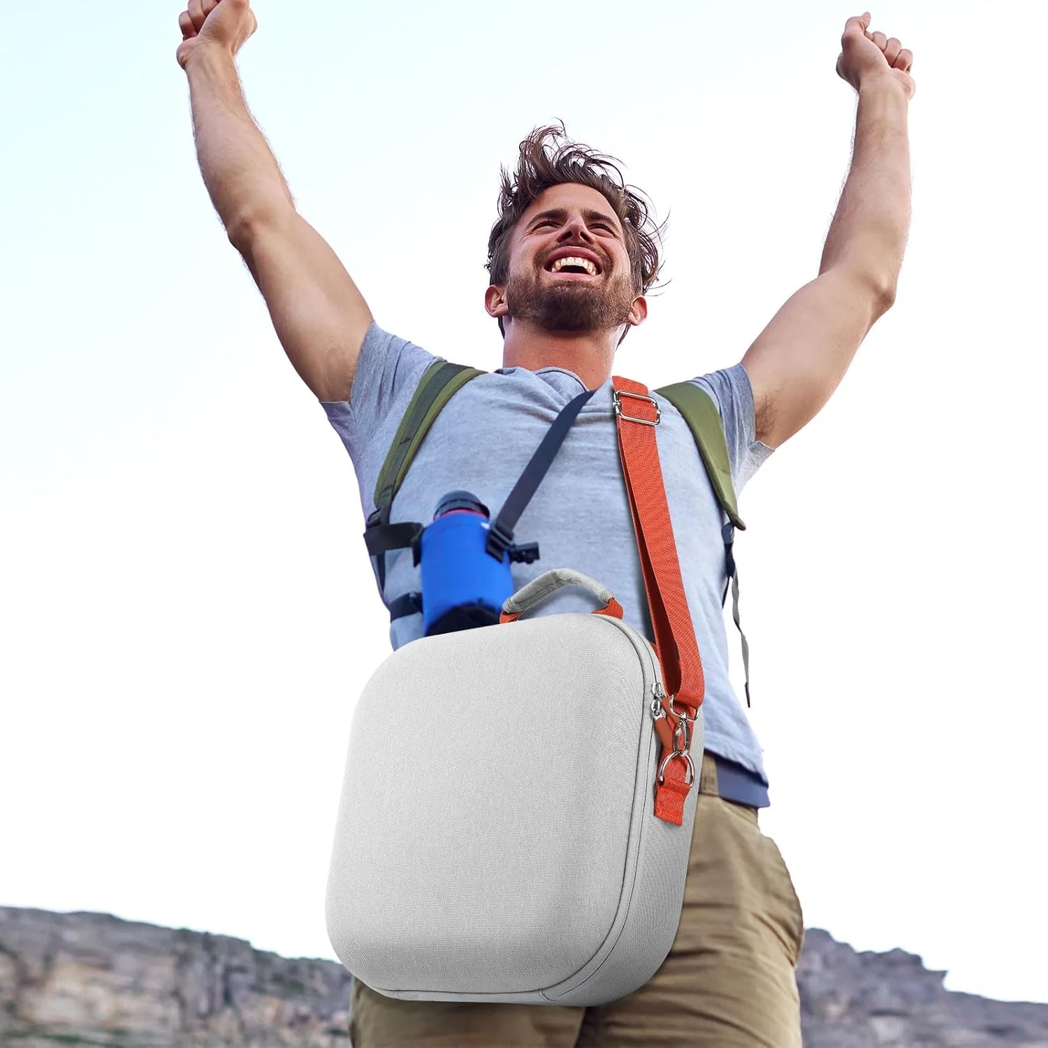 کیف حمل سبک و ضد ضربه برای اسپیکر Onyx Studio 9، جعبه نگهداری با دسته آسان و محافظ ضد خش