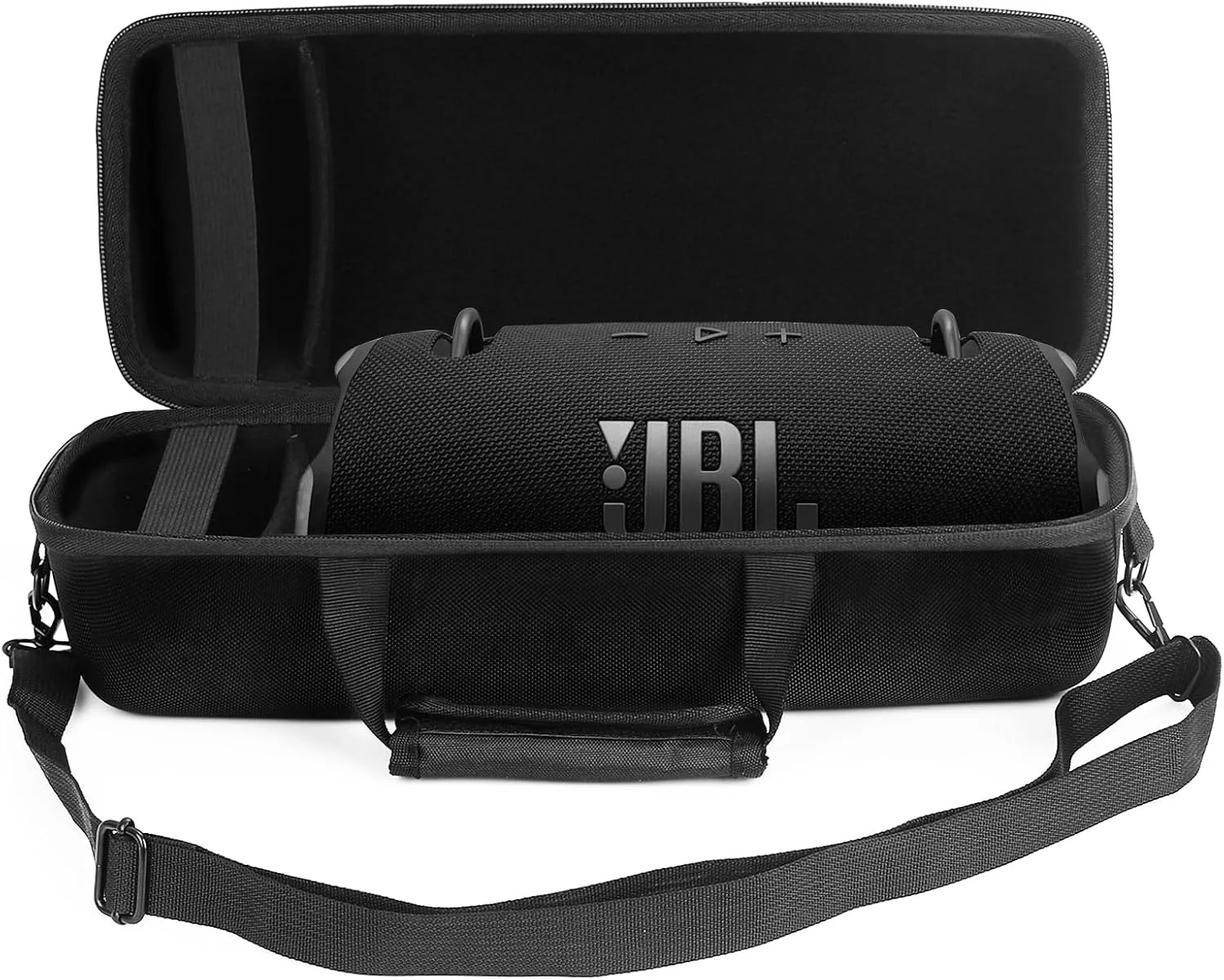 کیف حمل سخت برای اسپیکر JBL Xtreme 4/Xtreme 3 - کیف ضد آب با بند شانه قابل تنظیم، محفظه نگهداری شارژر و لوازم جانبی
