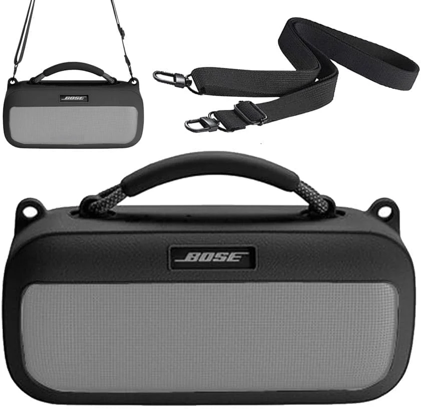 محافظ سیلیکونی Ferbao برای اسپیکر Bose SoundLink Max، کاور سیلیکونی با بند شانه برای Bose SoundLink Max