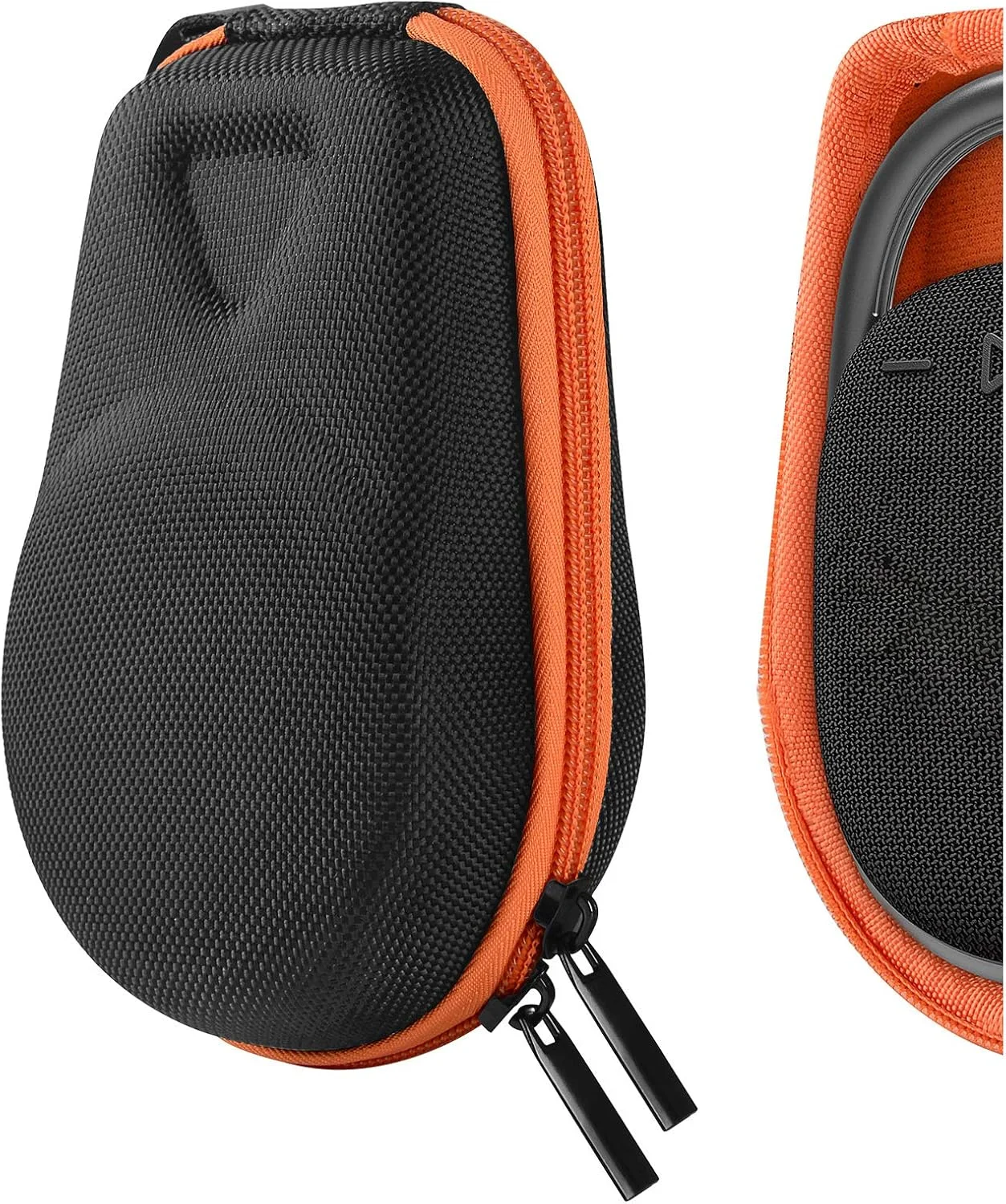 کیف محافظ بلندگو Geekria Shield سازگار با بلندگوی قابل حمل JBL Clip 4، کیف حمل سخت با محفظه نگهداری کابل (مشکی)