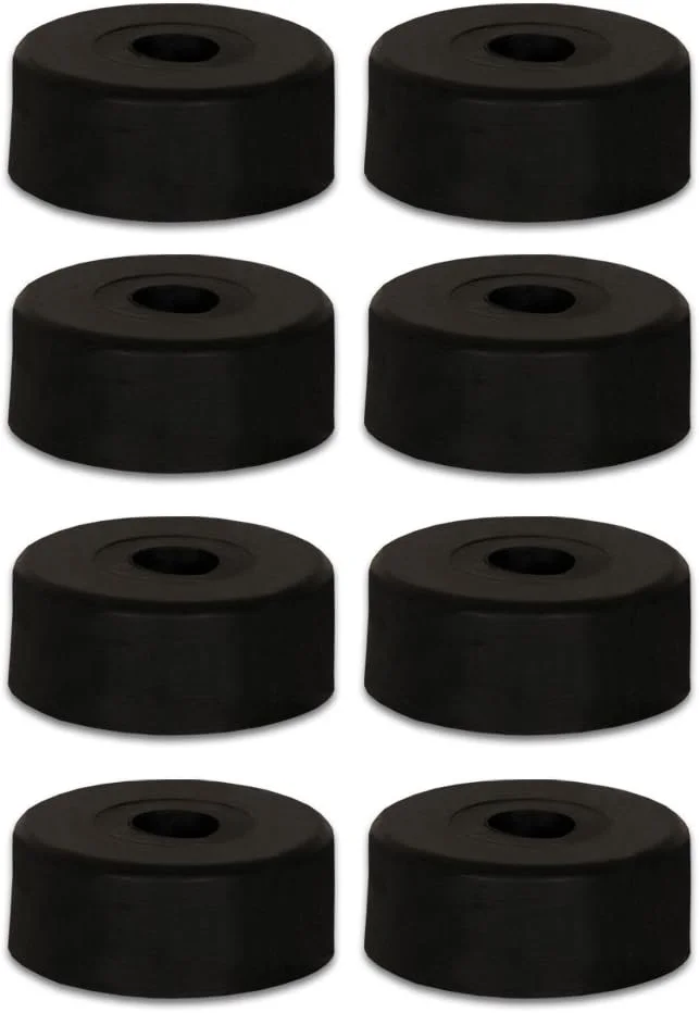 پایه های لاستیکی بلندگو گلدوود، بدون ایجاد رد، مشکی (F615)، مناسب برای کابینت بلندگو، بسته 8 عددی