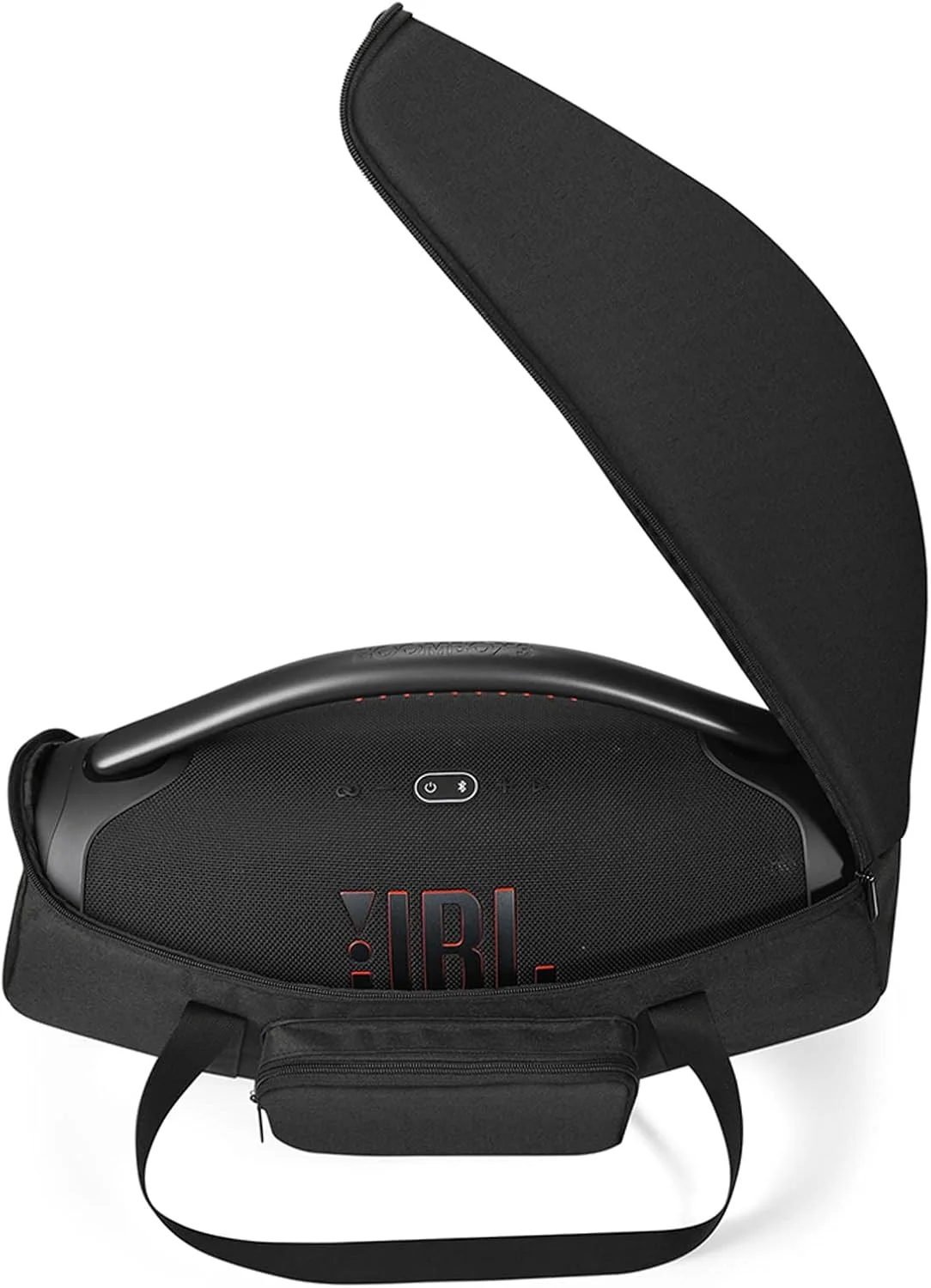 کیف حمل Hzycwgone برای JBL Boombox 3/Boombox 3 Wi-Fi/Boombox 2، کیف دستی با محفظه کابل شارژ، کیف محافظ مسافرتی با بند شانه برای اسپیکر بلوتوث قابل حمل Boombox 3/2 (مشکی)