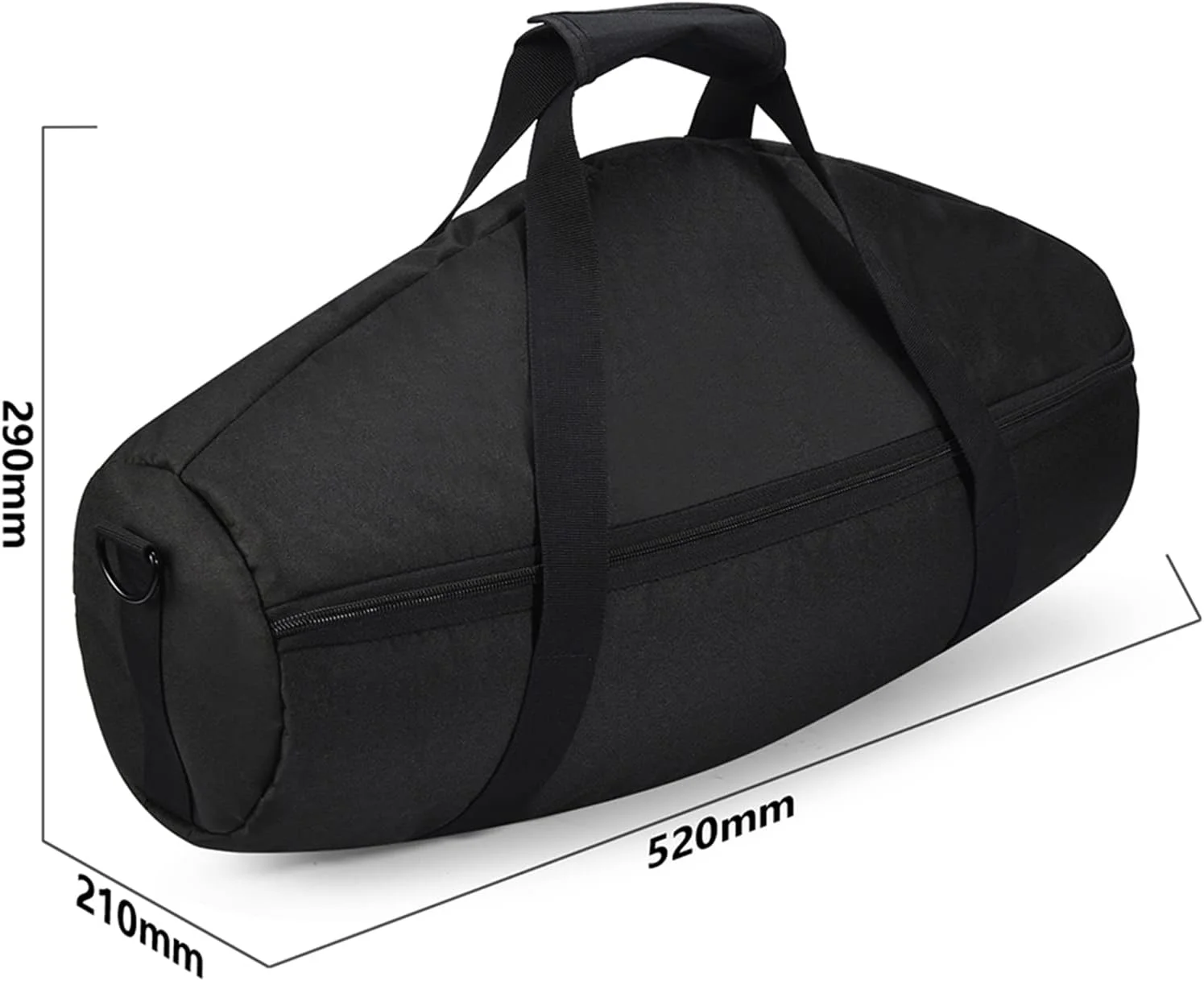 کیف حمل Hzycwgone برای JBL Boombox 3/Boombox 3 Wi-Fi/Boombox 2، کیف دستی با محفظه کابل شارژ، کیف محافظ مسافرتی با بند شانه برای اسپیکر بلوتوث قابل حمل Boombox 3/2 (مشکی)