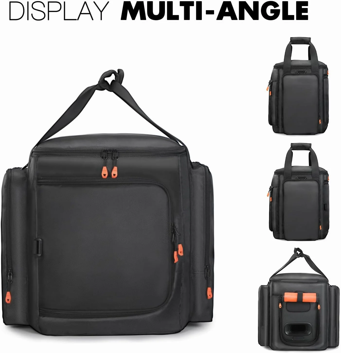 کیف حمل و نقل SZZCNOX سازگار با اسپیکر قابل حمل JBL Partybox Encore Essential/Essential 2، کیف دستی مسافرتی با بند شانه و جیب برای میکروفون، شارژر، کابل و لوازم جانبی