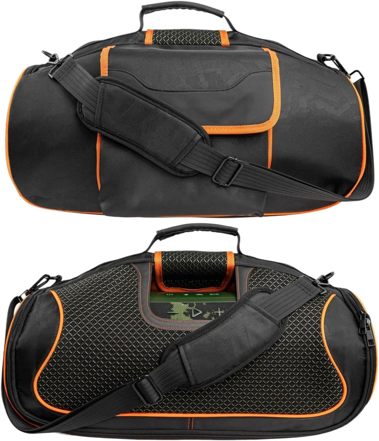 کیف محافظ Taoricen با بند شانه برای اسپیکر JBL BOOMBOX 4، کیف نگهداری قابل حمل کیف نرم آکوستیک فضای باز (مشکی)