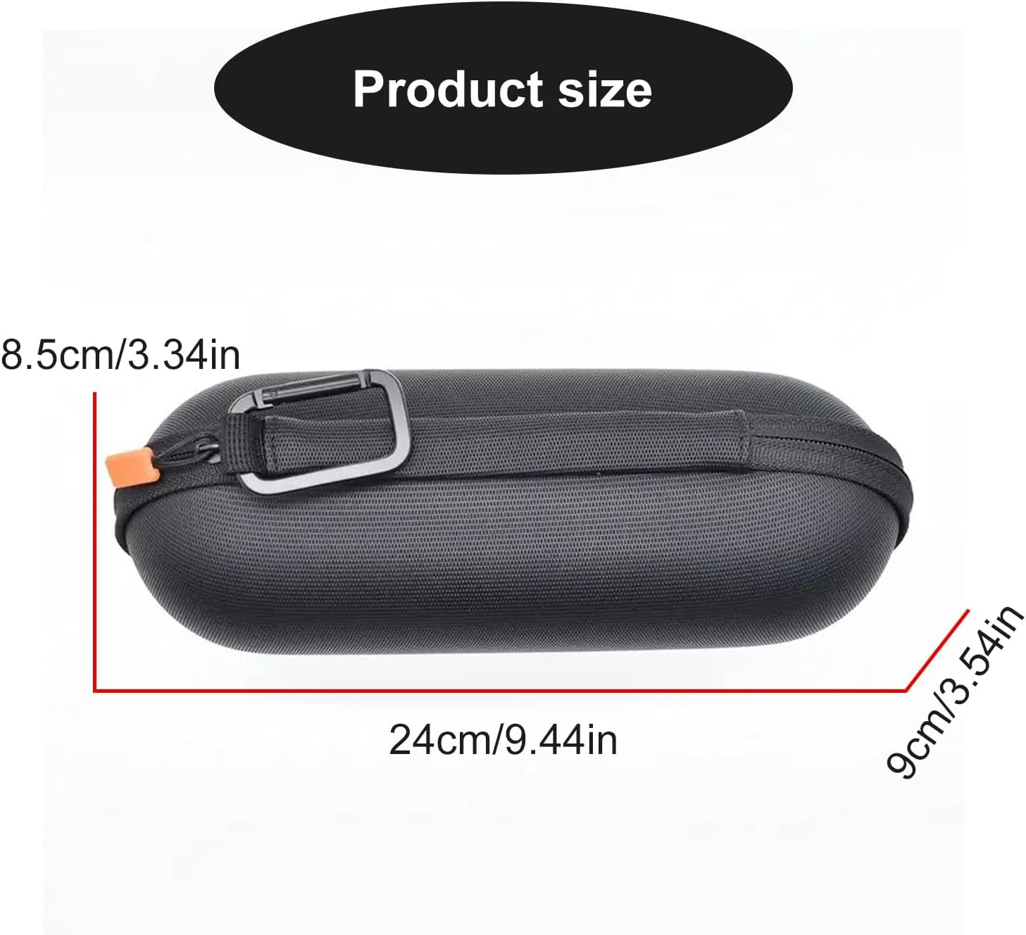 کیف بلندگو با دوام برای دستگاه های بلندگوی قابل حمل، کیف مقاوم در برابر آب و ضربه برای مسافرت، کیف محافظ EVA