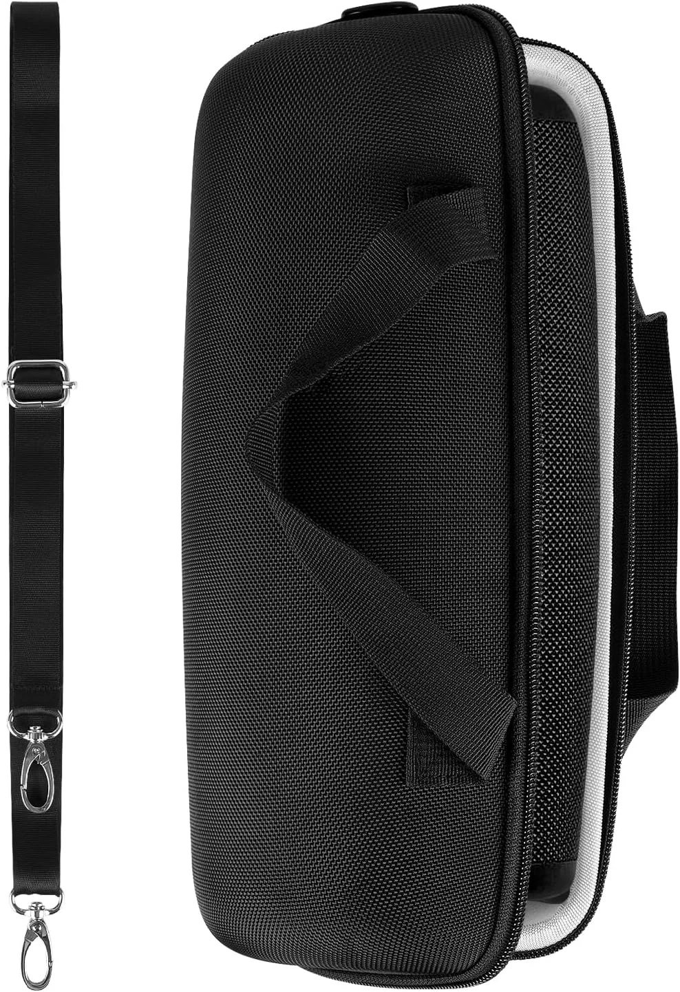 کیف محافظ بلندگو Geekria Shield سازگار با JBL Xtreme 3، کیف حمل محافظ بلندگوی قابل حمل با پوسته سخت و فضای ذخیره کابل (مشکی)