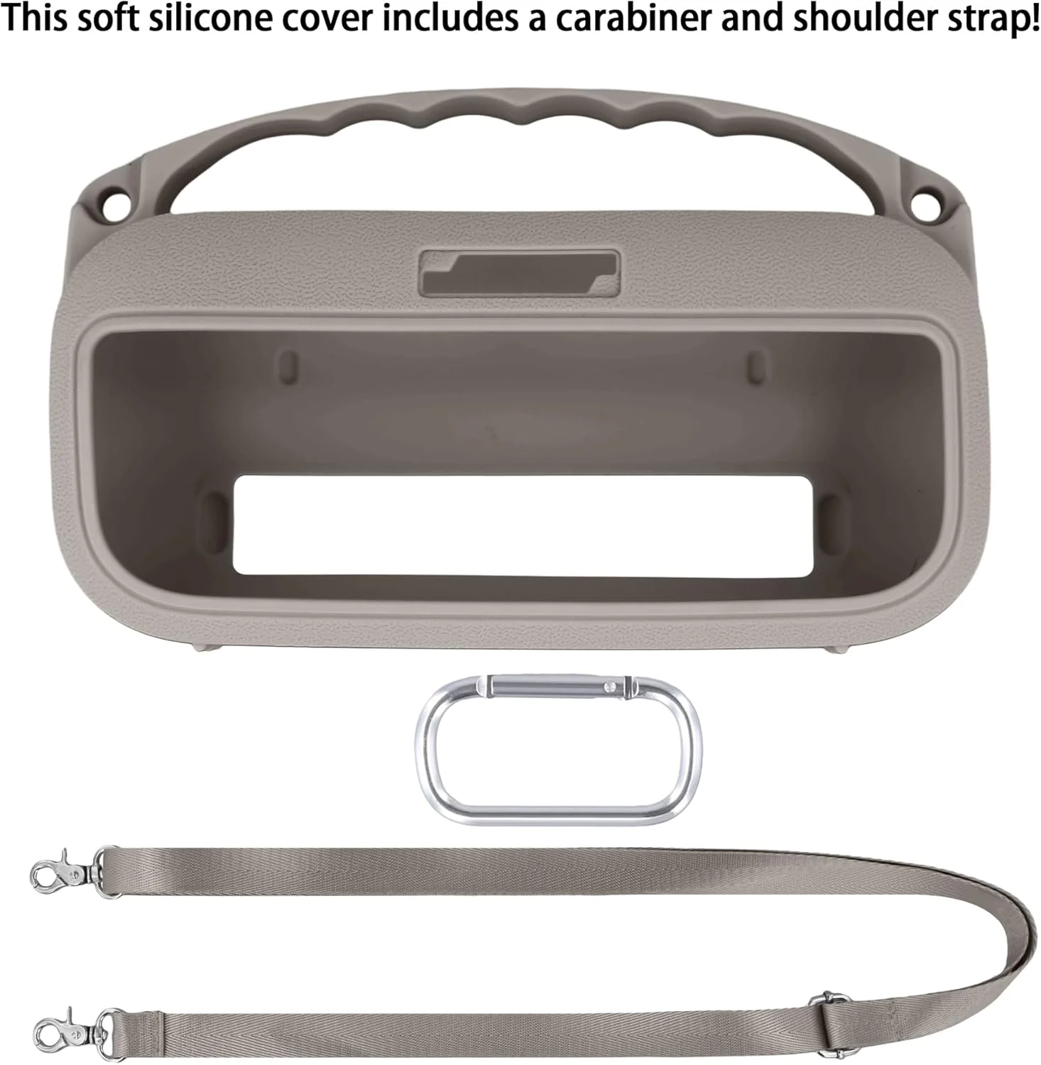 کاور سیلیکونی co2CREA برای اسپیکر بلوتوثی قابل حمل Bose SoundLink Flex (نسل دوم)، محافظ سبک وزن قابل حمل با کارابین و بند شانه (اسپیکر و لوازم جانبی شامل نمی شود)