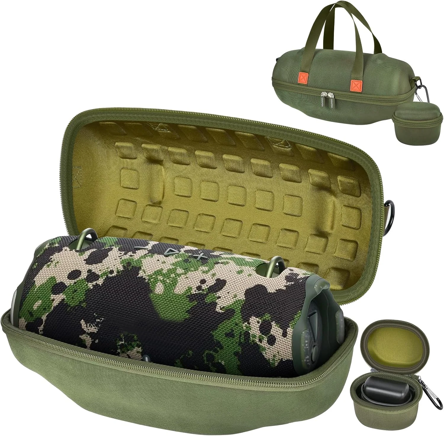 کیف محافظ سازگار با اسپیکر بلوتوثی بیسیم ضدآب قابل حمل JBL Xtreme 4/3. سازمان دهنده و کیف حمل مسافرتی با نگهدارنده آداپتور (فقط جعبه) - مشکی کیف محافظ سازگار با اسپیکر بلوتوثی بیسیم ضدآب قابل حمل JBL Xtreme 4/3. سازمان دهنده و کیف حمل مسافرتی با نگهدارنده آداپتور (فقط جعبه) - مشکی