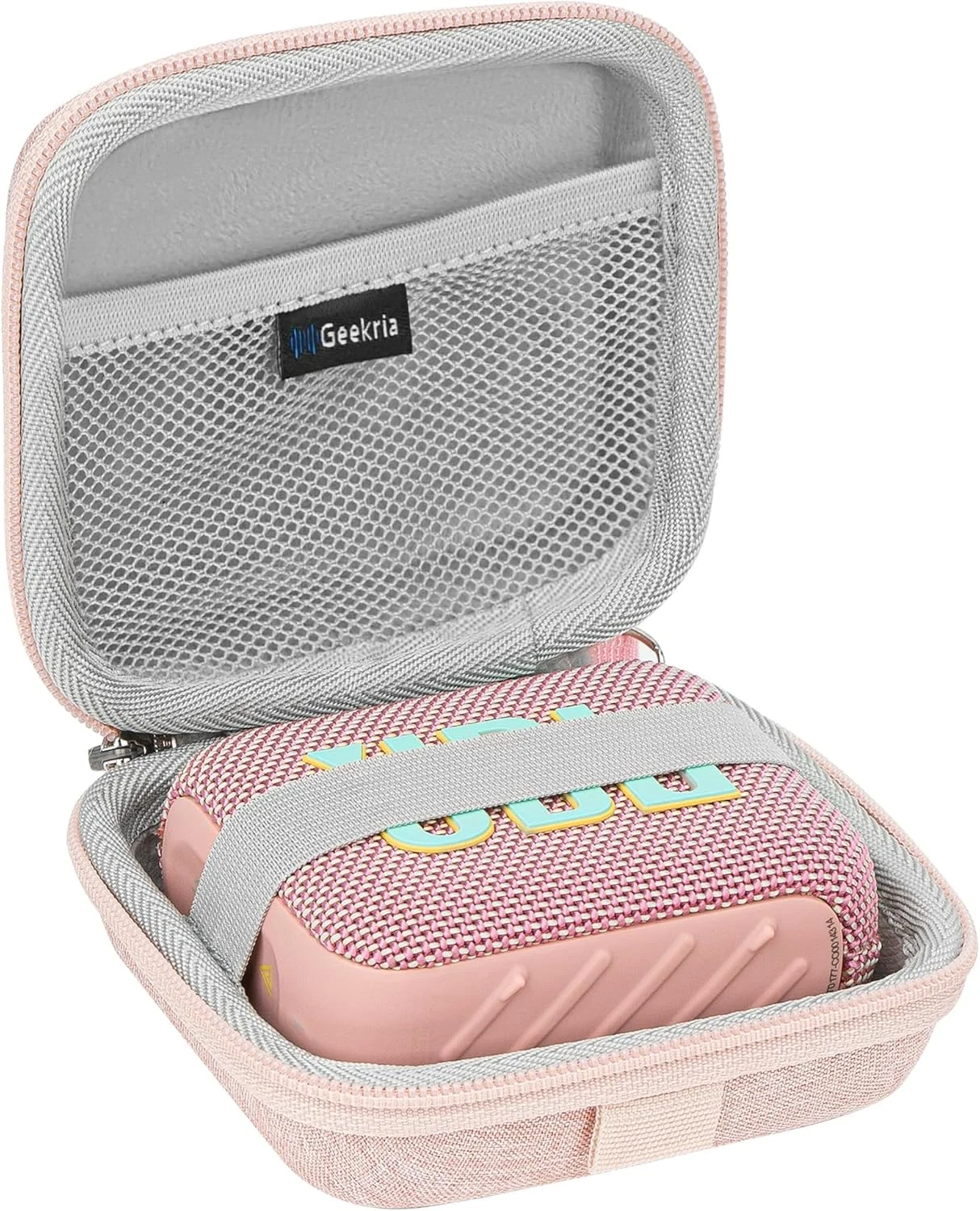 کیف محافظ بلندگو Geekria Shield سازگار با JBL Go 4/3/3 Eco، کیف حمل محافظ بلندگوی قابل حمل هارد شل جایگزین با محفظه نگهداری کابل، کارابین جاکلیدی (صورتی) کیف محافظ بلندگو Geekria Shield سازگار با JBL Go 4/3/3 Eco، کیف حمل محافظ بلندگوی قابل حمل هارد شل جایگزین با محفظه نگهداری کابل، کارابین جاکلیدی (صورتی)