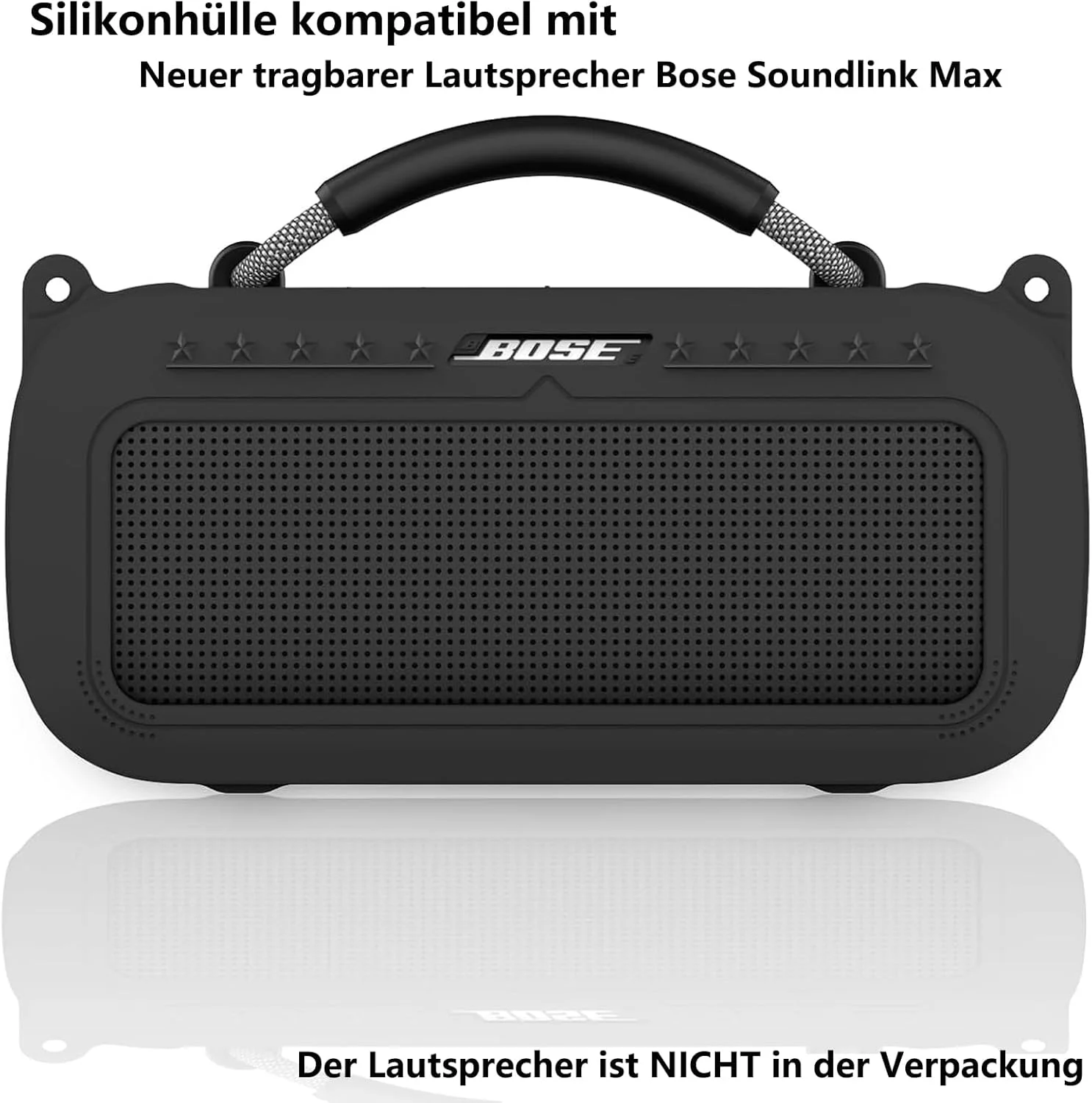 قاب محافظ سیلیکونی BCWEGION برای اسپیکر قابل حمل Bose SoundLink Max، پوشش محافظ نرم برای لوازم جانبی اسپیکر قابل حمل Bose SoundLink Max (فقط قاب)