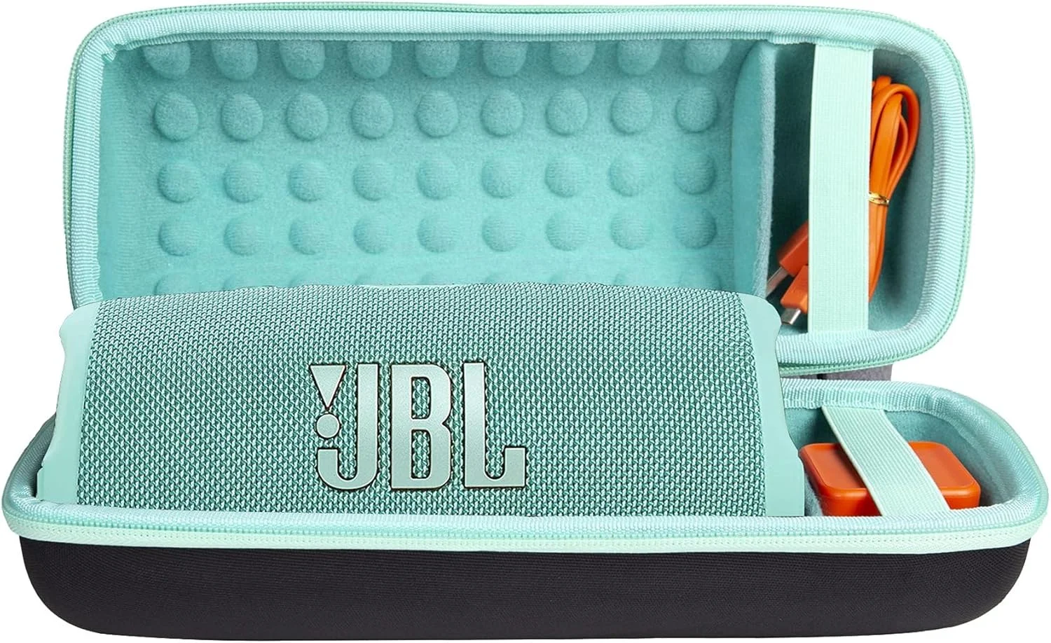 کیف حمل سخت Khanka برای اسپیکر بلوتوث قابل حمل JBL Charge 6/ Charge 5/ Charge 4 به همراه بند شانه‌ای، فقط کیف