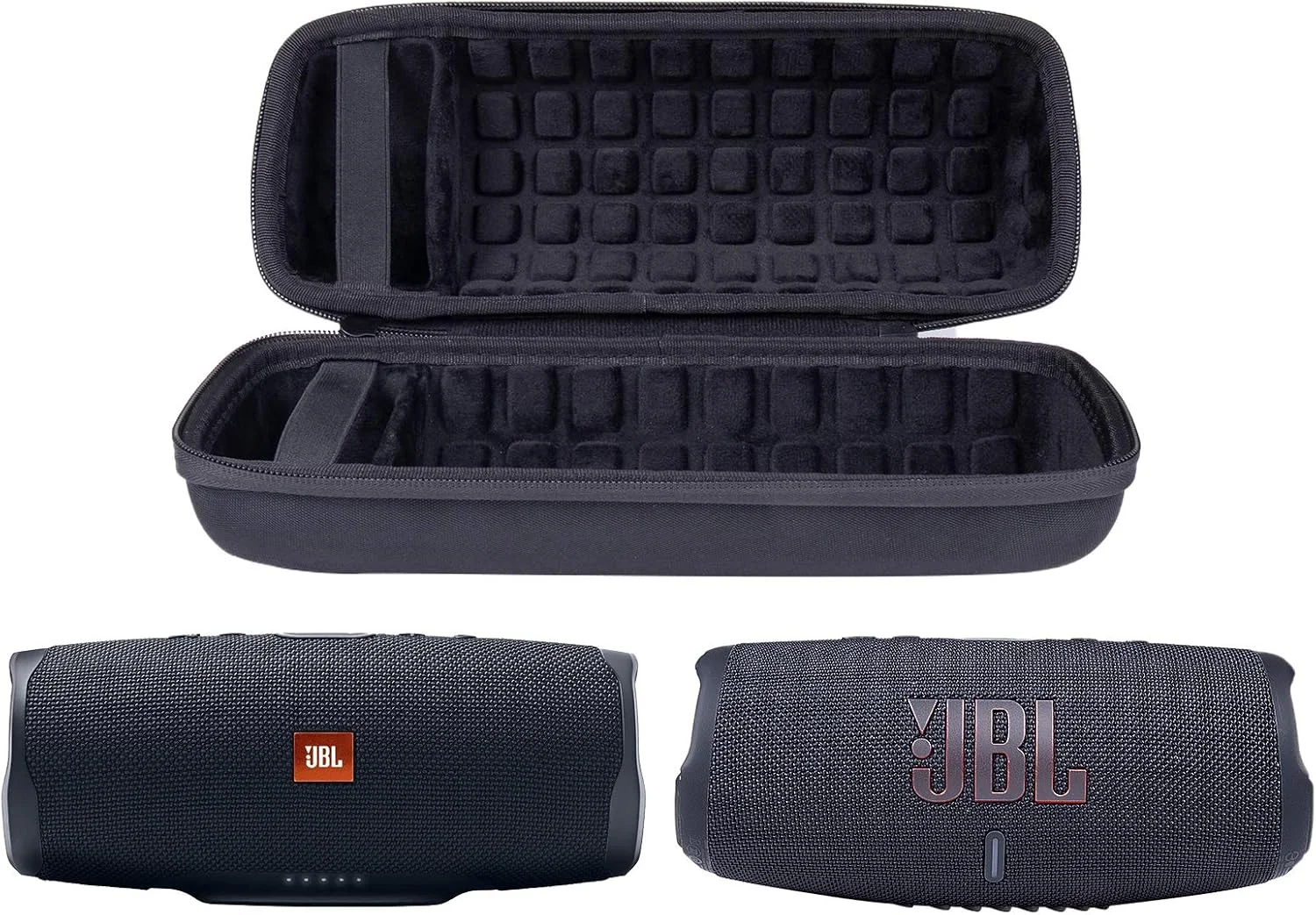 کیف حمل سخت EVA مدل co2CREA مناسب برای اسپیکر بلوتوثی قابل حمل JBL Charge 4 / JBL Charge 5 WiFi، فقط کیف مشکی