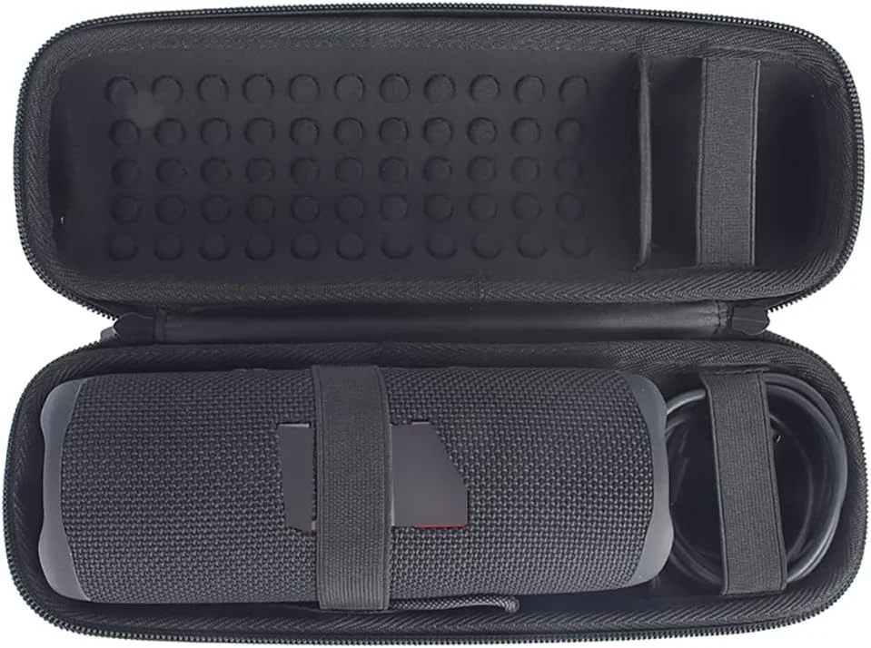 کیف سخت CRUVURBI یونیورسال برای اسپیکر بلوتوثی JBL Flip 6، کاور محافظ ضد ضربه و ضد گرد و غبار با بند شانه (مشکی) کیف سخت CRUVURBI یونیورسال برای اسپیکر بلوتوثی JBL Flip 6، کاور محافظ ضد ضربه و ضد گرد و غبار با بند شانه (مشکی)
