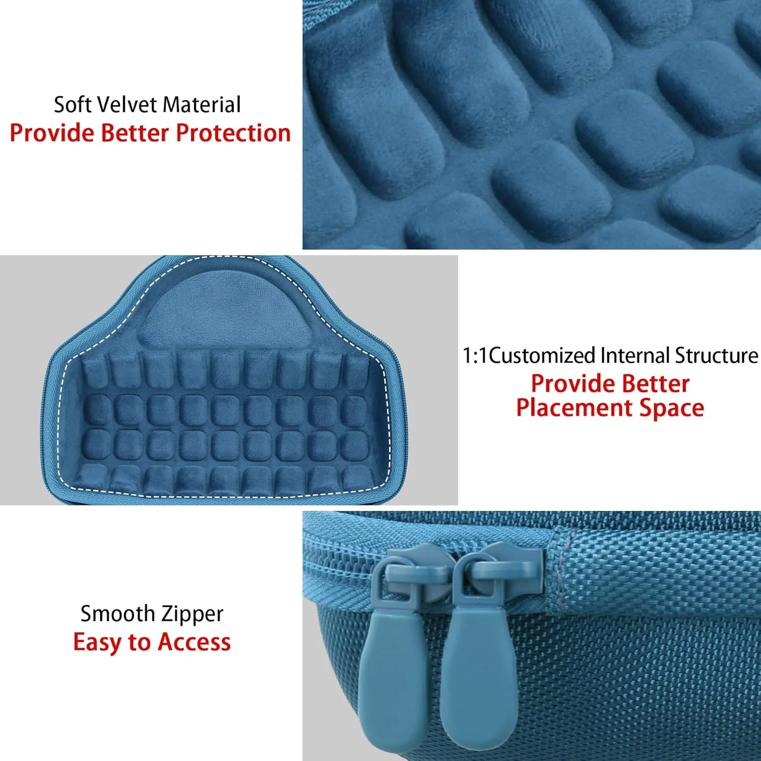 کیف حمل سخت Aenllosi برای اسپیکر بلوتوثی JBL Charge 6 با بند شانه، آبی، فقط کیف