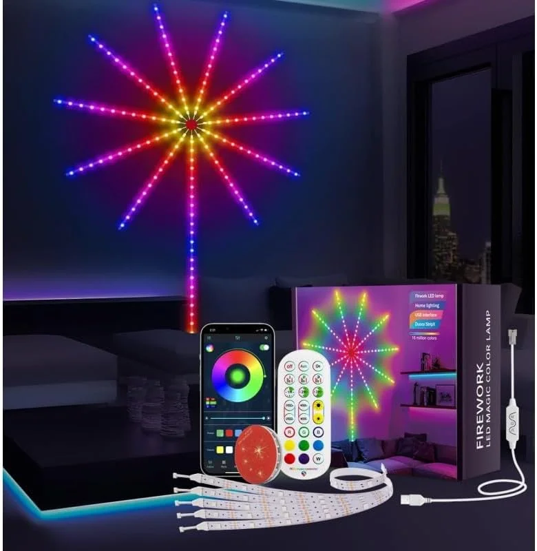 چراغ دیواری LED آتش بازی RGB - تصویر 2 چراغ دیواری LED آتش بازی RGB - تصویر 2