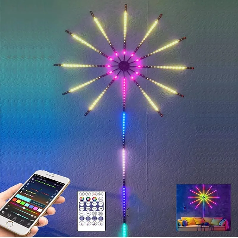 چراغ دیواری LED آتش بازی RGB - تصویر 3 چراغ دیواری LED آتش بازی RGB - تصویر 3