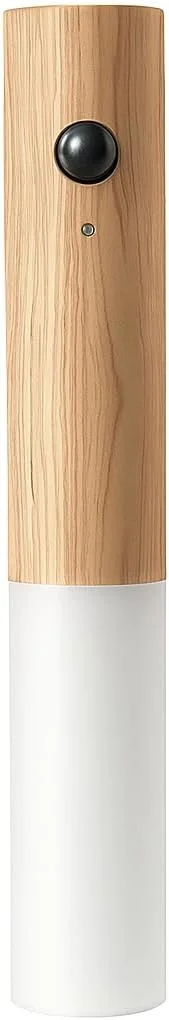 چراغ دیواری چوبی شارژی Fitto، دارای سنسور حرکتی، LED سفید گرم، چراغ خواب مغناطیسی، مناسب برای اتاق نشیمن، اتاق خواب، راه پله و راهرو