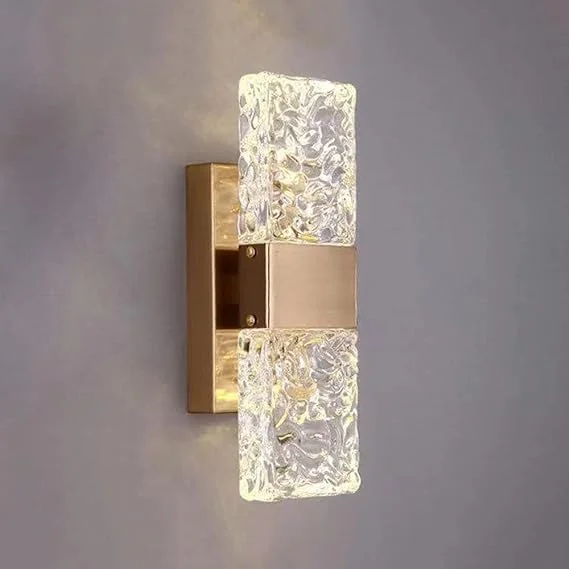 چراغ دیواری A F N LIGHTINGS، چراغ دیواری ساده کریستالی نوردیک، چراغ LED مدرن برای اتاق نشیمن، اتاق خواب، راهرو، چراغ های دیواری کنار تخت