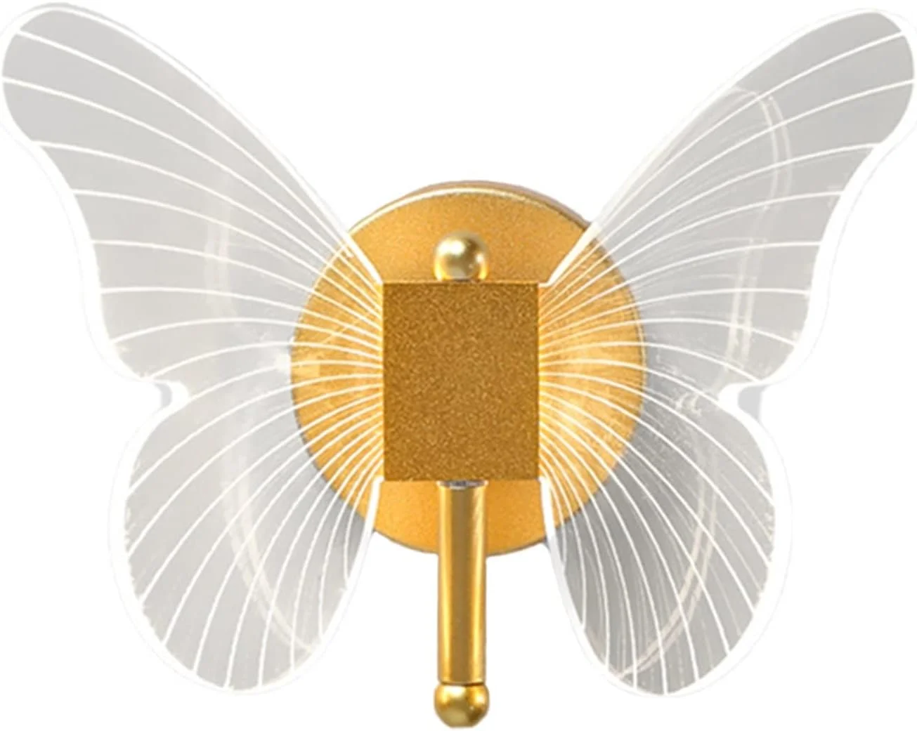 چراغ دیواری LED طرح پروانه، روشنایی داخلی منزل، اتاق خواب، کنار تخت، دکوراسیون اتاق نشیمن، چراغ راه پله