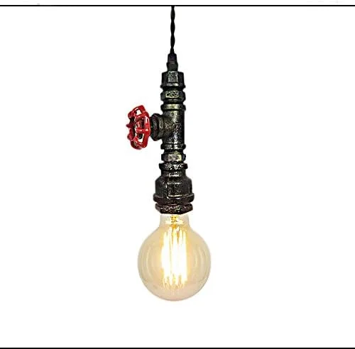 چراغ دیواری رومیزی لوله فولادی به سبک صنعتی و قدیمی