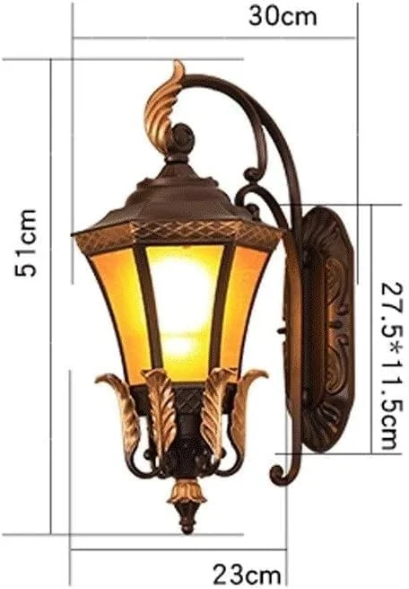 چراغ دیواری داخلی/فانوس دیواری بیرونی چراغ دیوار ایوان چراغ دیوارکوب بیرونی، ضد آب