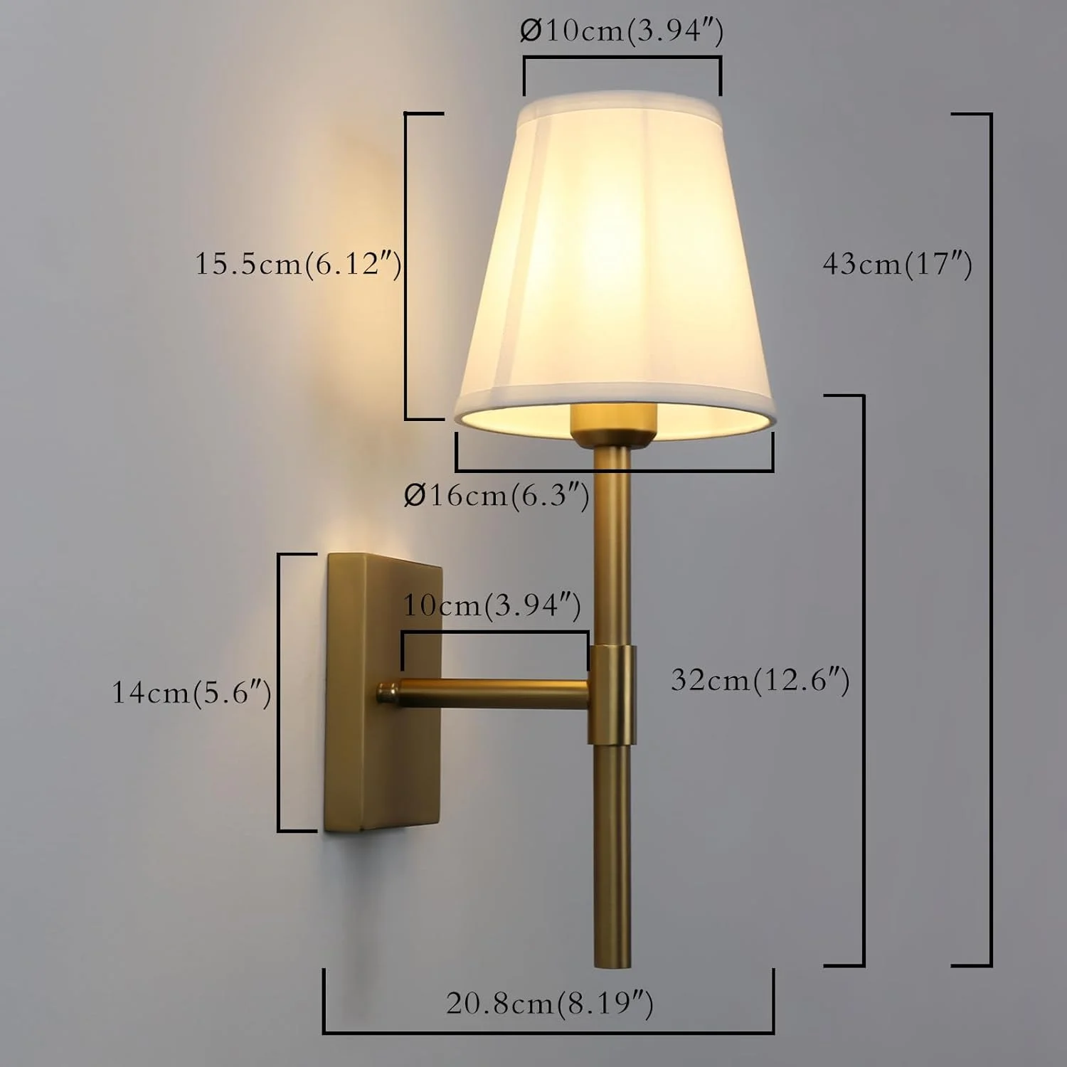 ست 2 عددی چراغ دیواری وینتیج Permo، چراغ دیواری کلاسیک صنعتی، چراغ روشنایی دیواری با سایه پارچه ای سفید برای اتاق خواب، اتاق نشیمن، راهرو (آنتیک)