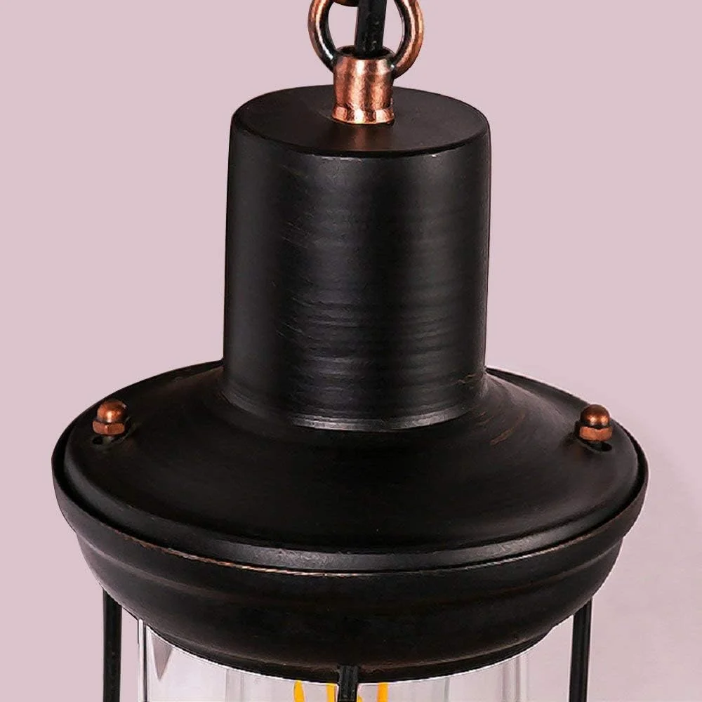 چراغ دیواری دکوراتیو لوفت وینتیج OUKA، چراغ دیوارکوب روستیک، پایه لامپ ادیسون E27 ساخته شده از چوب، آهن و شیشه