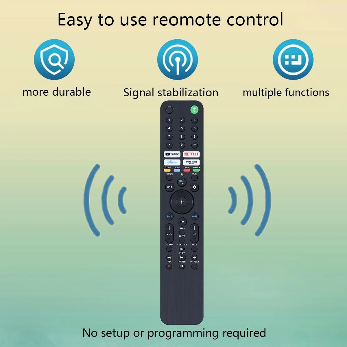 ریموت کنترل صوتی جایگزین GHUST RMF-TX520U برای تلویزیون های هوشمند سونی KD-43X85J KD-50X85J KD-55X75K KD-55X79J KD-55X80CJ KD-55X85J KD-65X75K KD-65X80CJ KD-65X80J KD-65X85J XR-75X90CJ XR-75X90J XR-75X94J