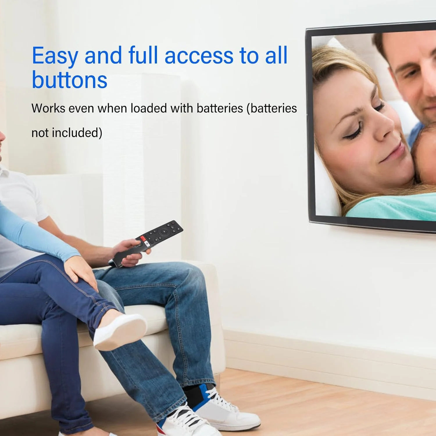 ریموت کنترل جایگزین Goshyda RC890، ریموت کنترل تلویزیون سازگار با تلویزیون های THOMSON مدل T49FSL6010 T32RTL6000 T43USL7000 T43USM7020 T43FSL6010