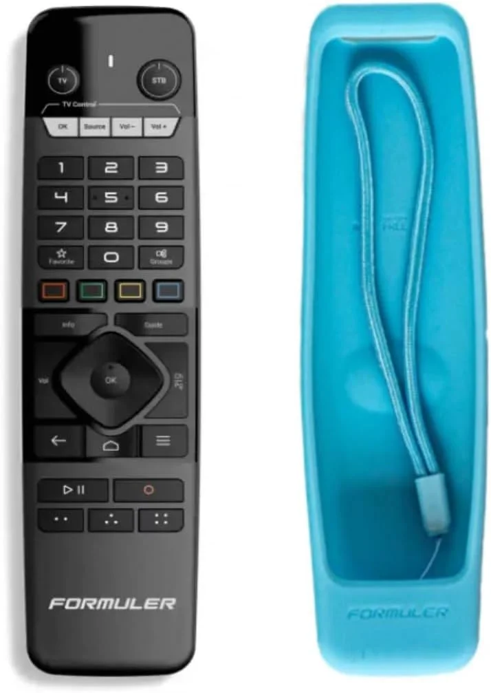 ریموت کنترل IR فرمولر برای Formuler z7+5g، z8، z8pro، z10 Promax، Pro، Se، Z11 pro، ProMax، zPlusNeo، zAlpha، ccModel + سیلیکون اشانتیون