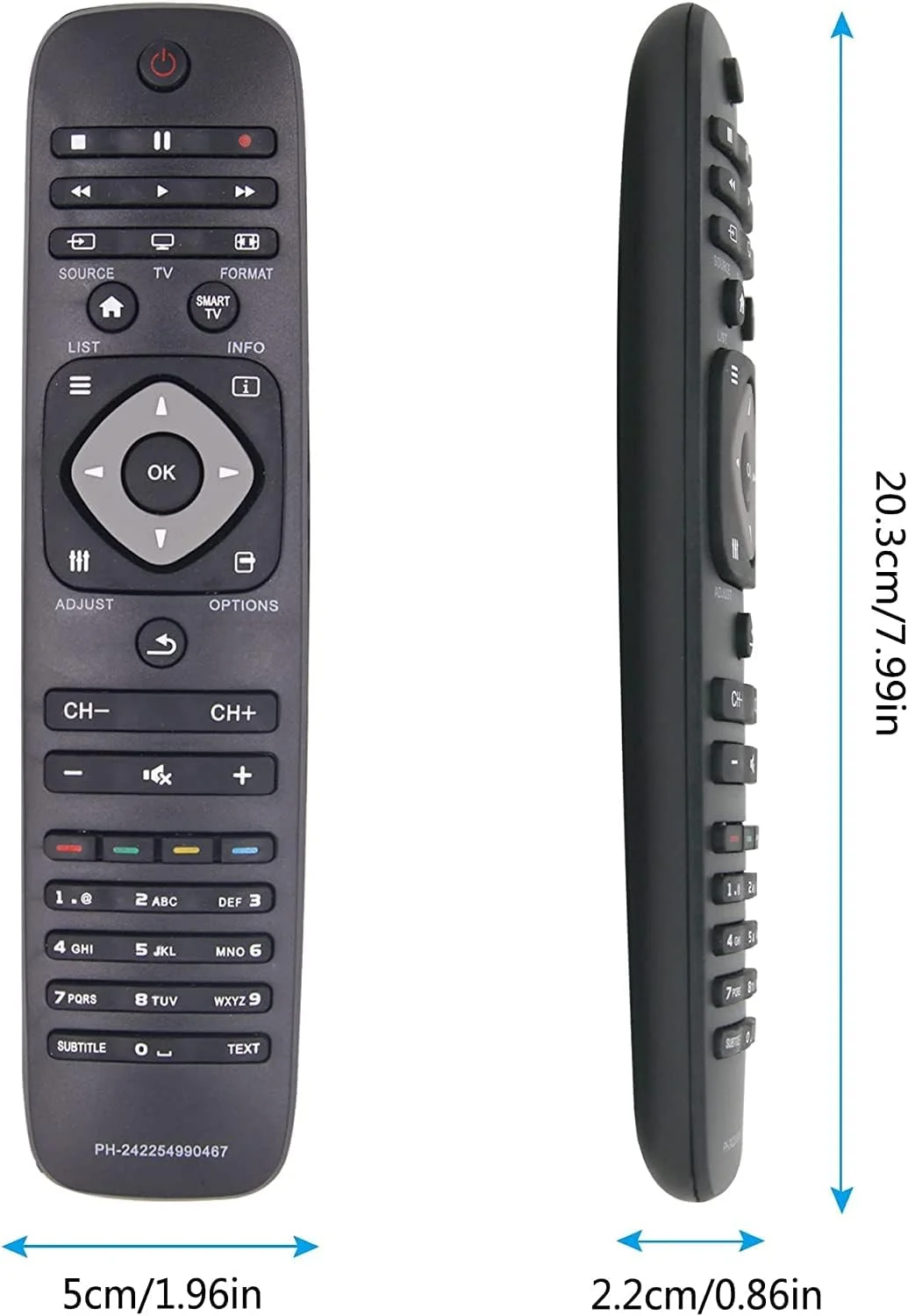 ریموت کنترل جایگزین فیلیپس FOXRMT، ریموت کنترل جهانی برای تلویزیون هوشمند فیلیپس سازگار با Philips 40PFL5007H/12 40PFL5007K/12 40PFL5007T/12 ریموت کنترل جایگزین فیلیپس FOXRMT، ریموت کنترل جهانی برای تلویزیون هوشمند فیلیپس سازگار با Philips 40PFL5007H/12 40PFL5007K/12 40PFL5007T/12