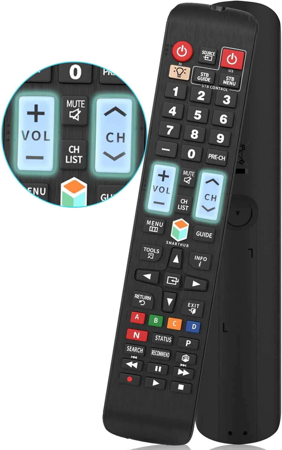 ریموت کنترل یونیورسال EWO برای تلویزیون های سامسونگ، ریموت تلویزیون هوشمند سامسونگ، مناسب برای تمام تلویزیون های هوشمند LCD LED QLED SUHD UHD HDTV 3D سامسونگ