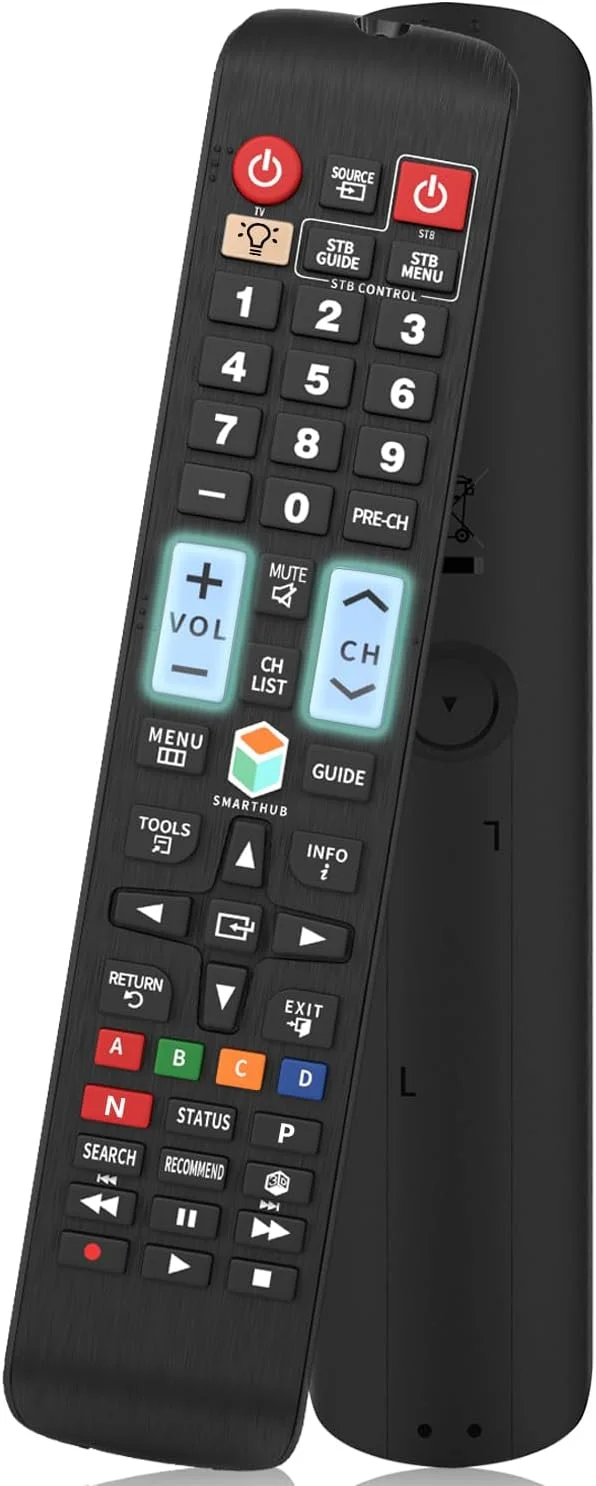 ریموت کنترل یونیورسال EWO برای تلویزیون های سامسونگ، ریموت تلویزیون هوشمند سامسونگ، مناسب برای تمام تلویزیون های هوشمند LCD LED QLED SUHD UHD HDTV 3D سامسونگ