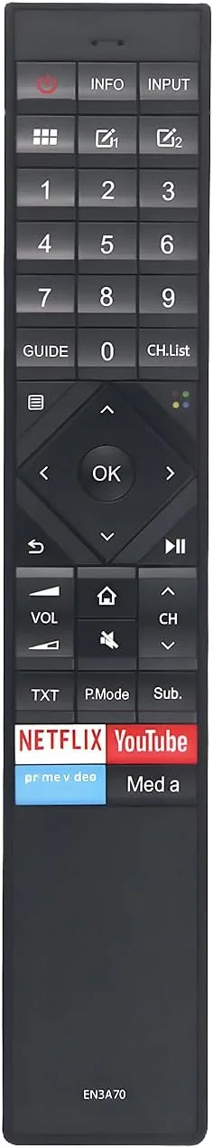 ریموت کنترل مادون قرمز جایگزین EN3A70 برای تلویزیون هایسنس EN3A70