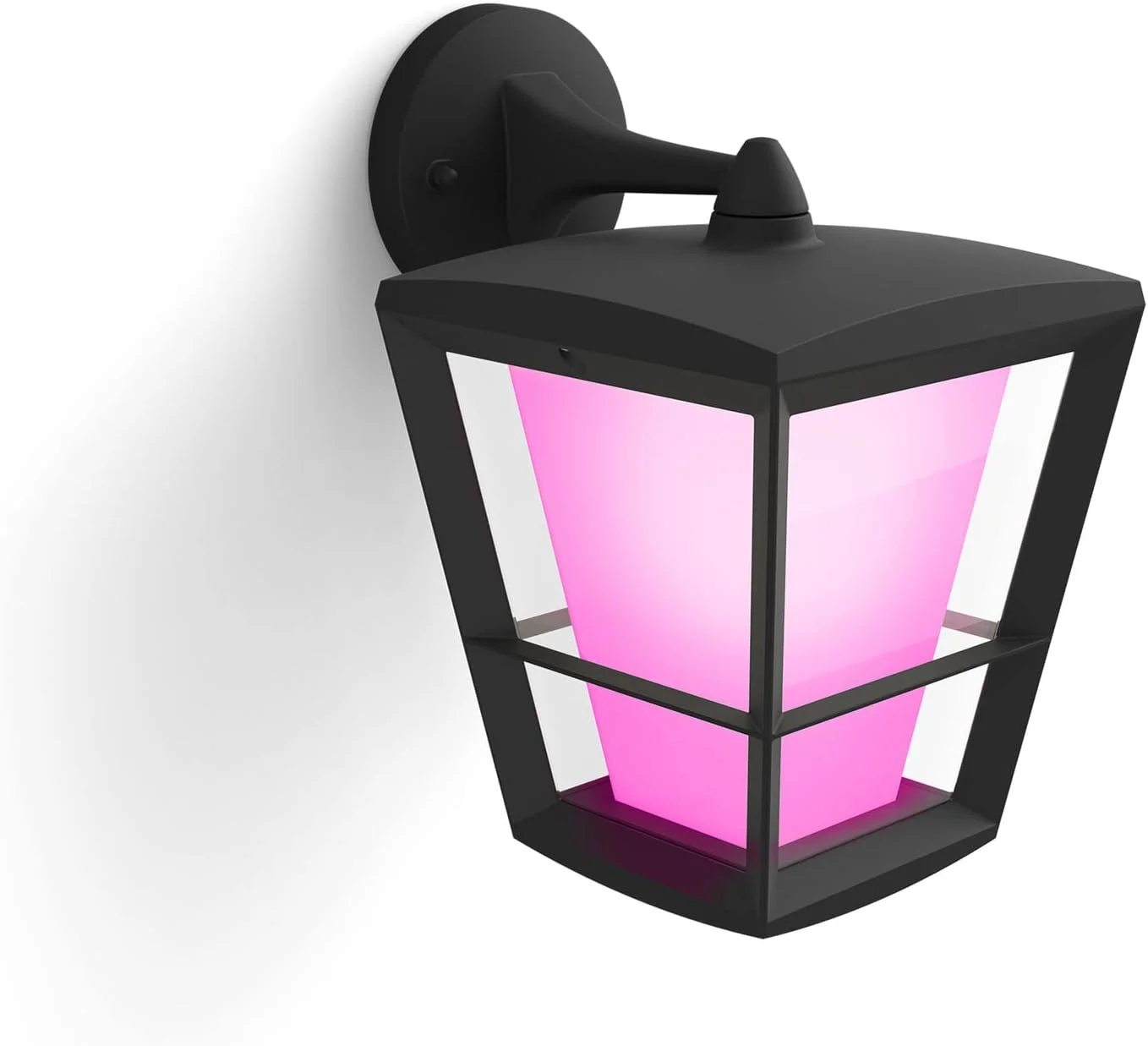 چراغ دیواری هوشمند باغی LED Philips Hue Econic با نور سفید و رنگی [فانوس رو به پایین]، سازگار با الکسا، گوگل اسیستنت و اپل هوم کیت