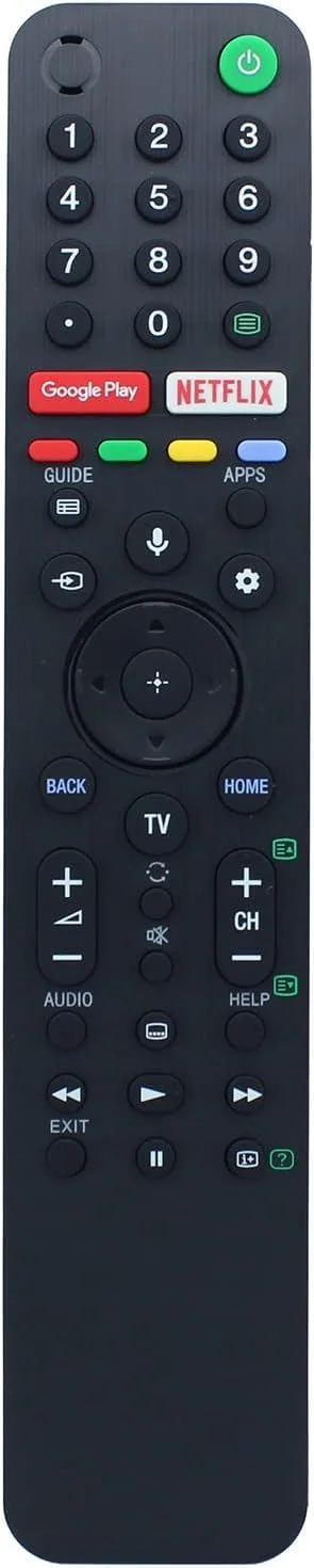 ریموت کنترل صوتی Elterazone RMF-TX500P برای تلویزیون های هوشمند سونی – سازگار با KD-43X7400H، KD-55X7400H، KD-65X7400H، KD-43X7500H و غیره – کنترل آسان با فرمان صوتی